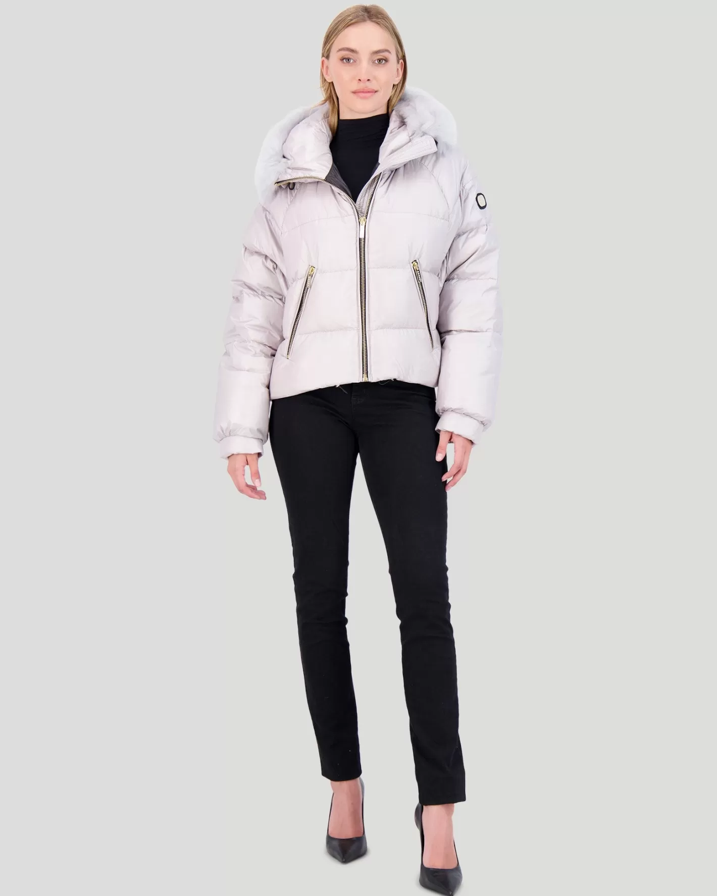 Women GORSKI Montreal APRES-SKI JACKET WITH DETACHABLE TOSCANA LAMB HOOD TRIM