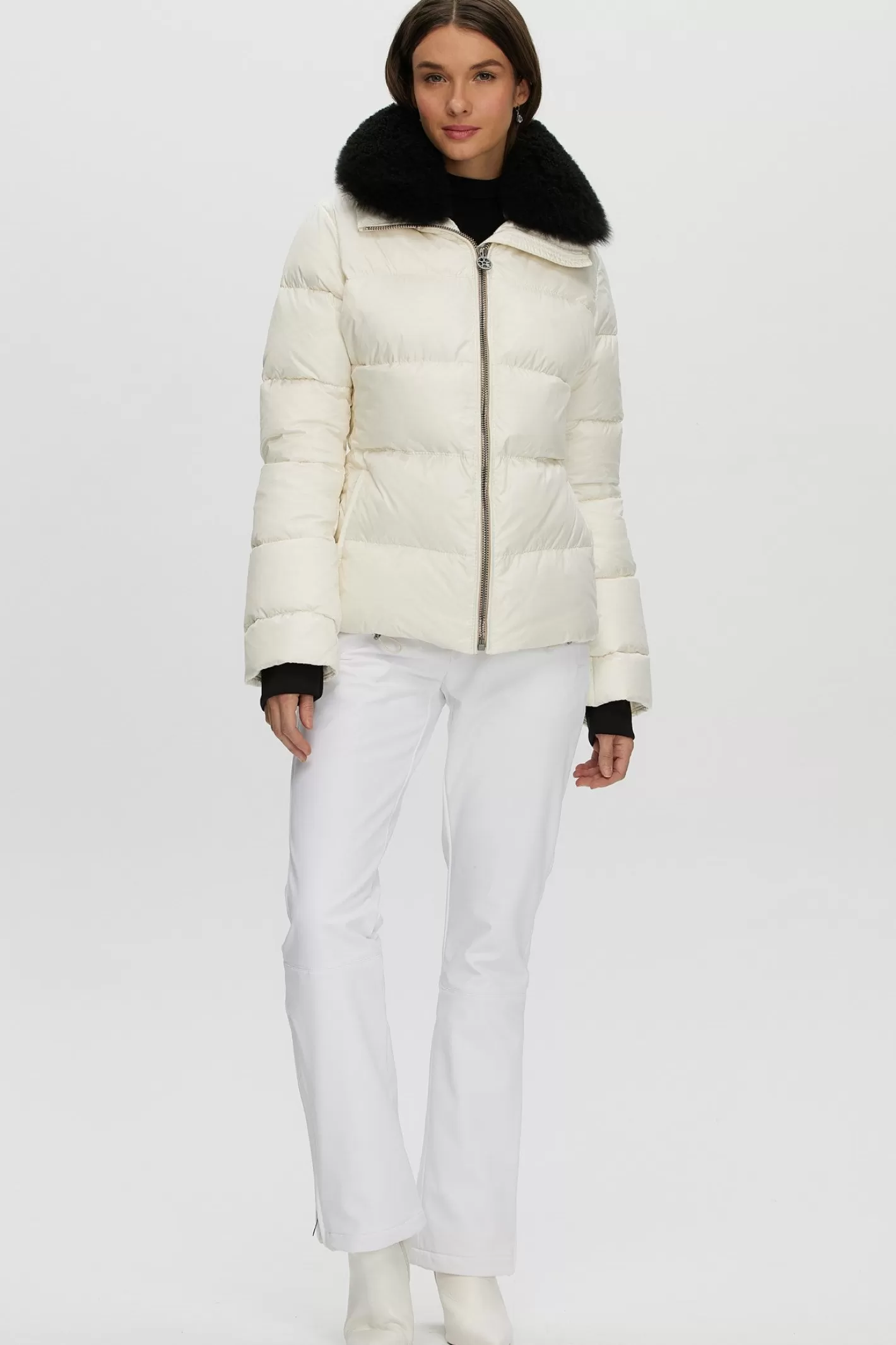 Women GORSKI Montreal Après-Ski Jacket With Detachable Toscana Shearling Lamb Collar