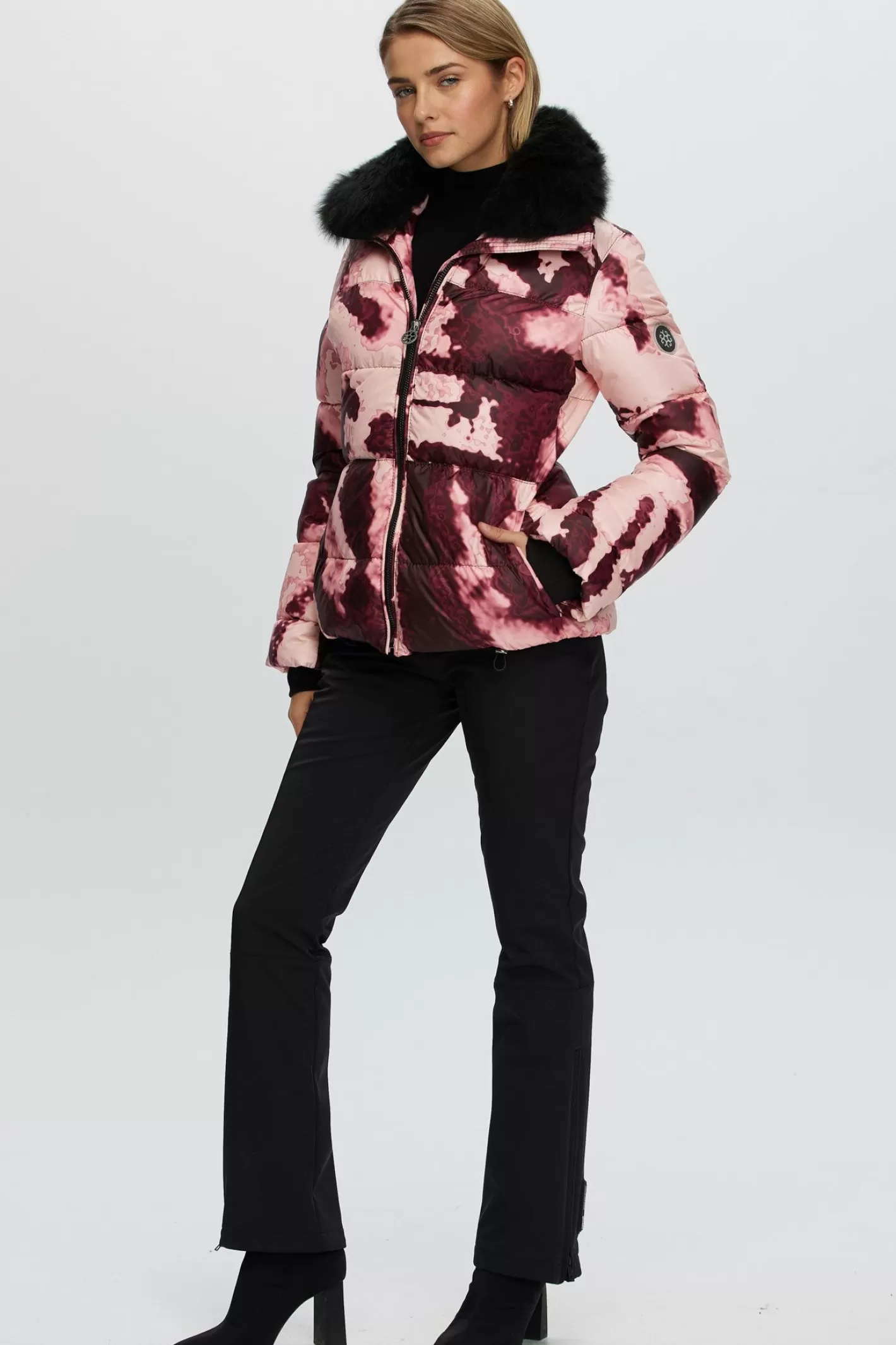 Women GORSKI Montreal Après-Ski Jacket With Detachable Toscana Shearling Lamb Collar