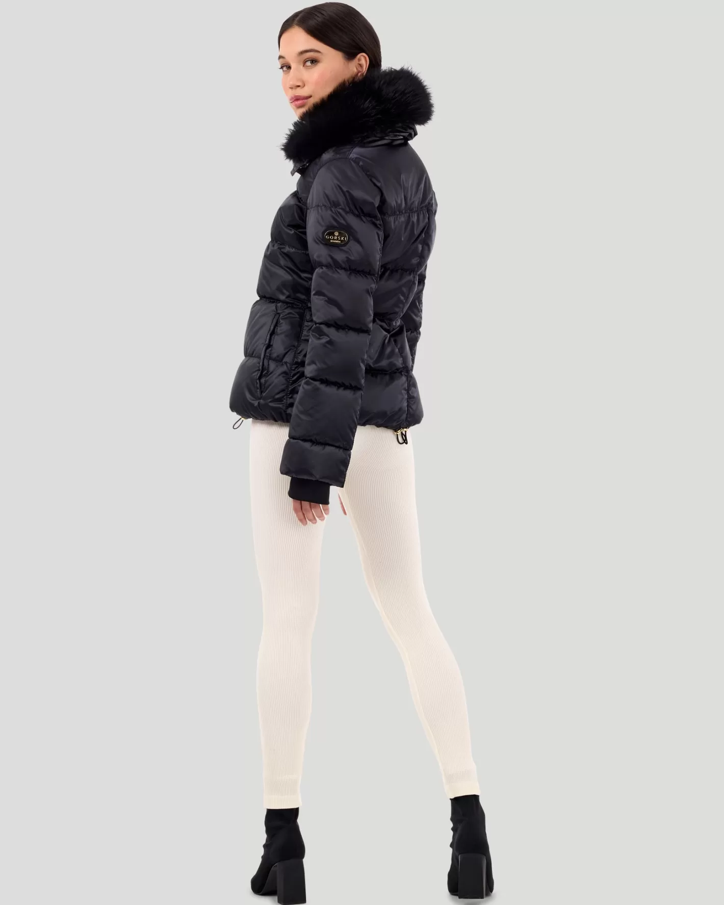 Women GORSKI Montreal Après-Ski Jacket With Detachable Toscana Shearling Lamb Collar