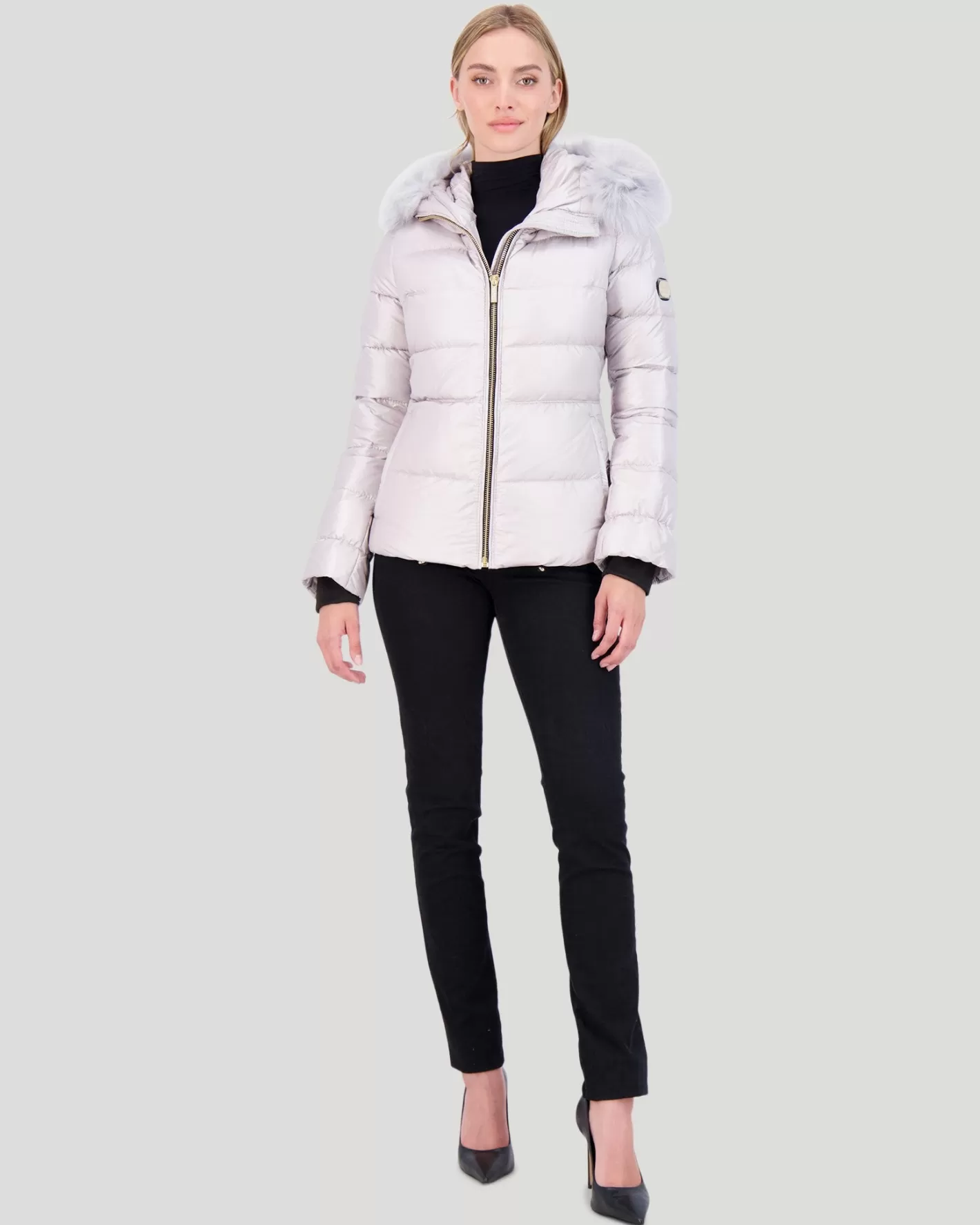 Women GORSKI Montreal Après-Ski Jacket With Detachable Toscana Shearling Lamb Hood Trim