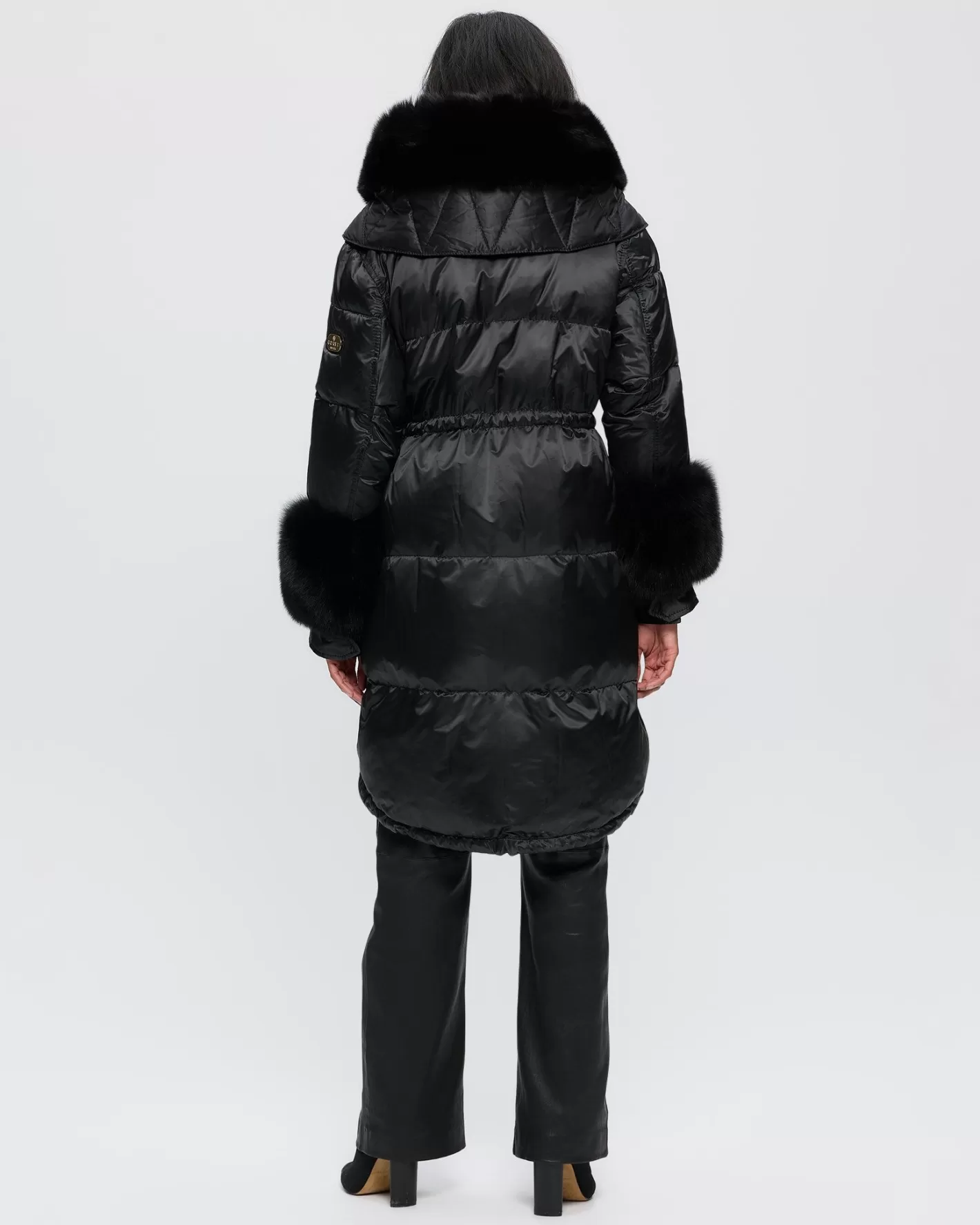 Women GORSKI Montreal Après-Ski Jacket With Detachable Toscana Shearling Lamb Hood Trim & Toscana Shearling Lamb Cuffs
