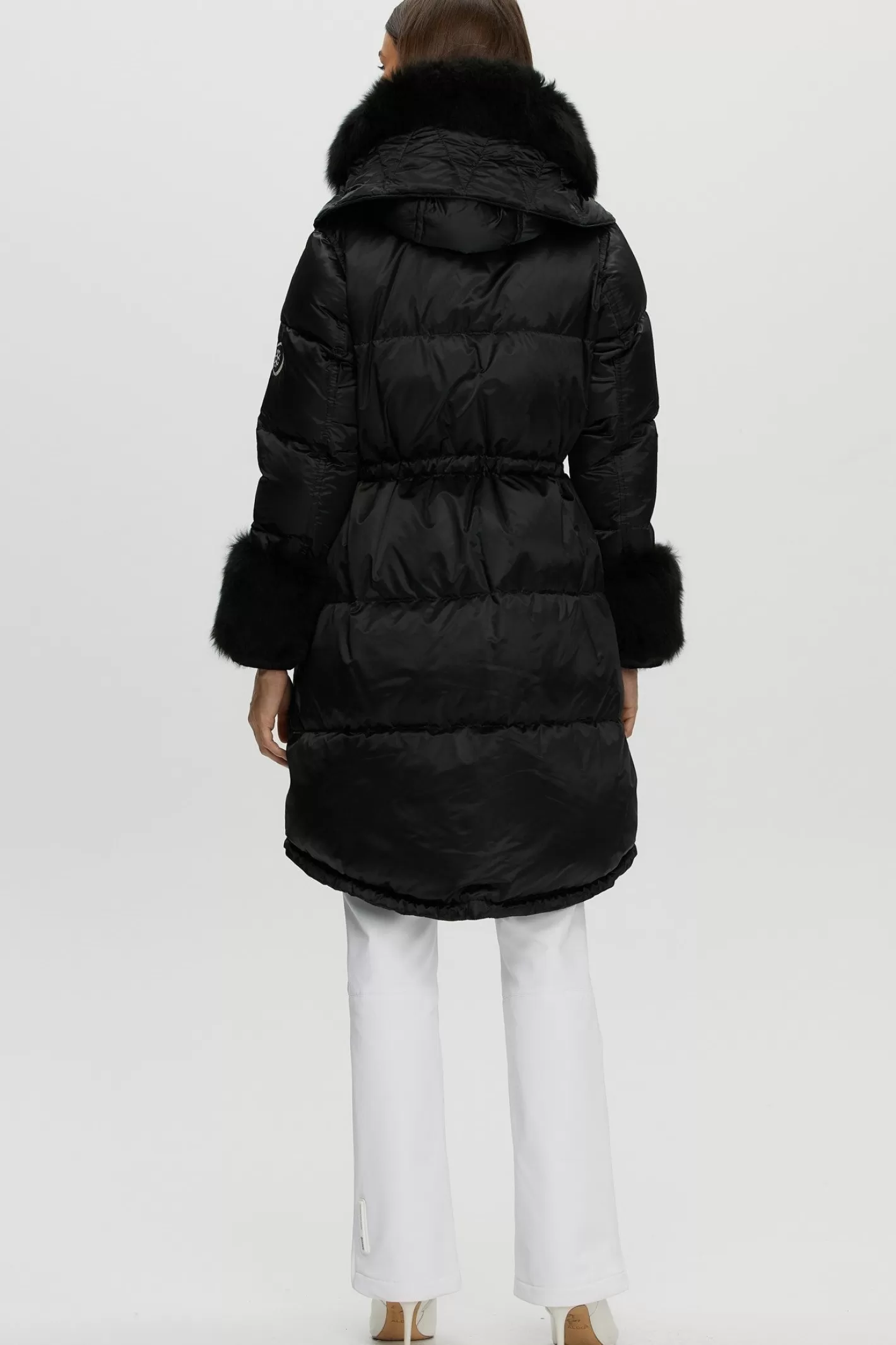 Women GORSKI Montreal Après-Ski Jacket With Detachable Toscana Shearling Lamb Hood Trim & Toscana Shearling Lamb Cuffs