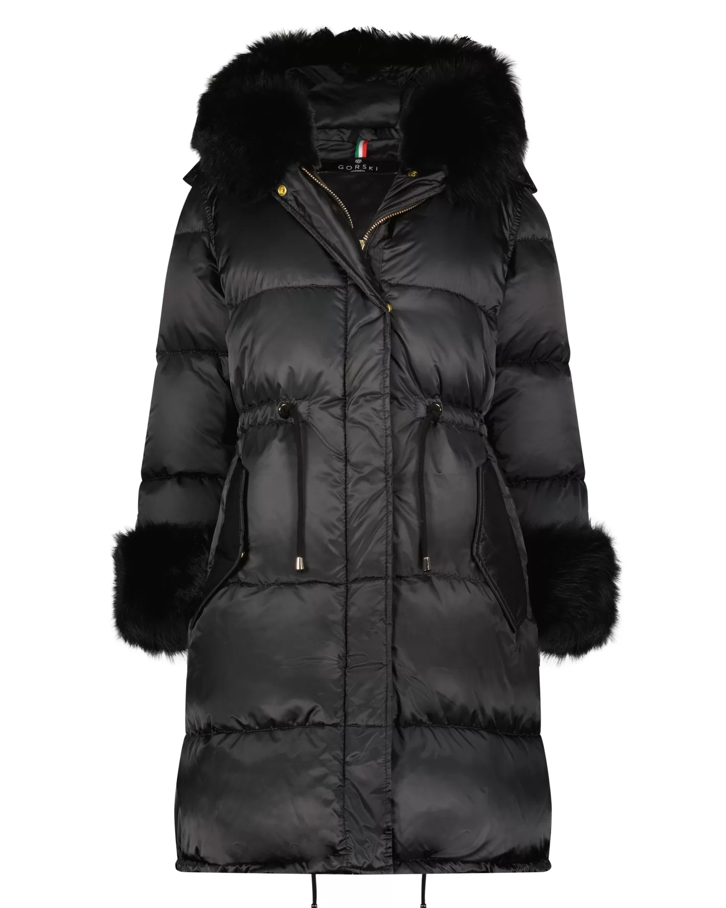Women GORSKI Montreal Après-Ski Jacket With Detachable Toscana Shearling Lamb Hood Trim & Toscana Shearling Lamb Cuffs