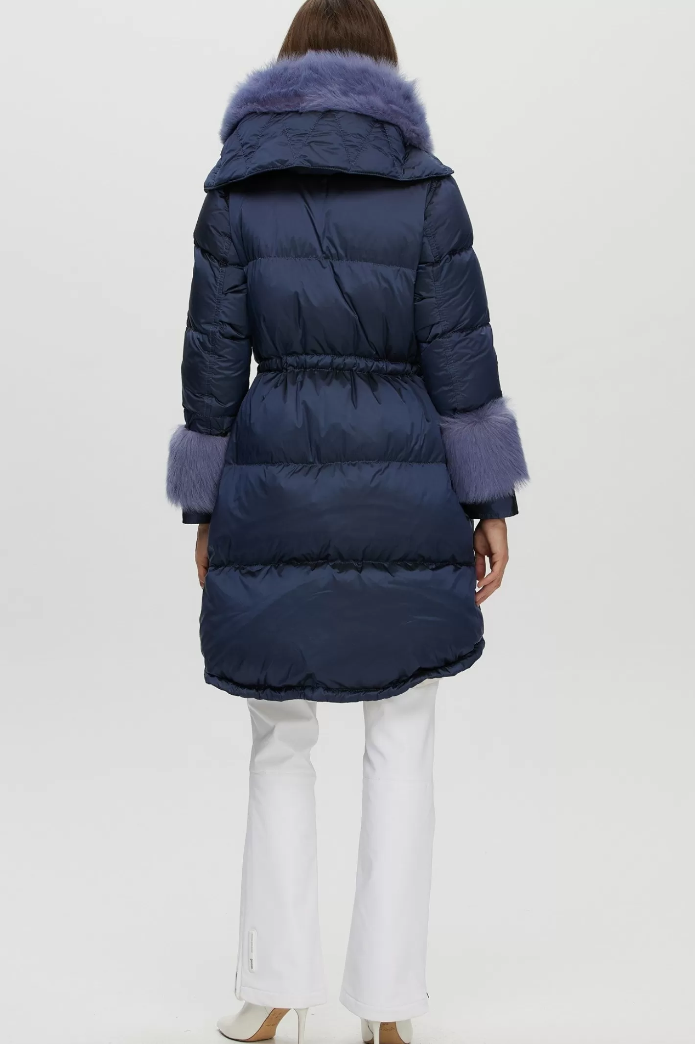 Women GORSKI Montreal Après-Ski Jacket With Detachable Toscana Shearling Lamb Hood Trim & Toscana Shearling Lamb Cuffs