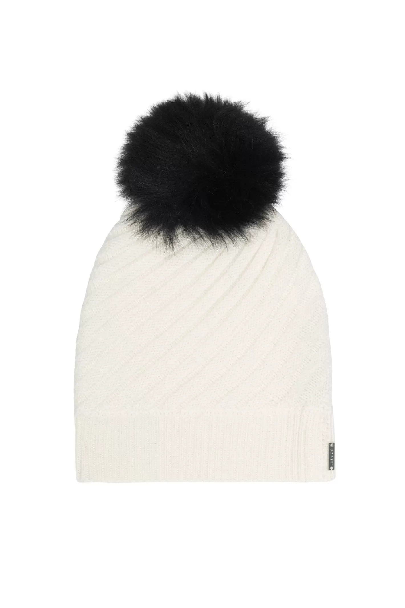 Women GORSKI Montreal Cable Knit Select Cashmere Hat With Select Lamb Pom