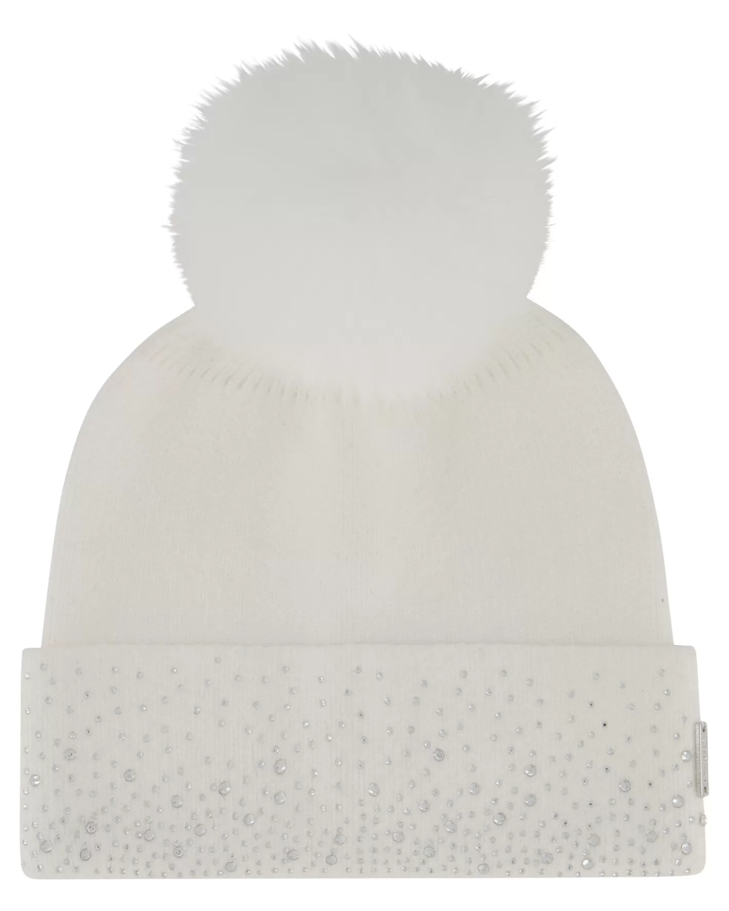 Women GORSKI Montreal Embellished Beanie With Toscana Shearling Lamb Pompom