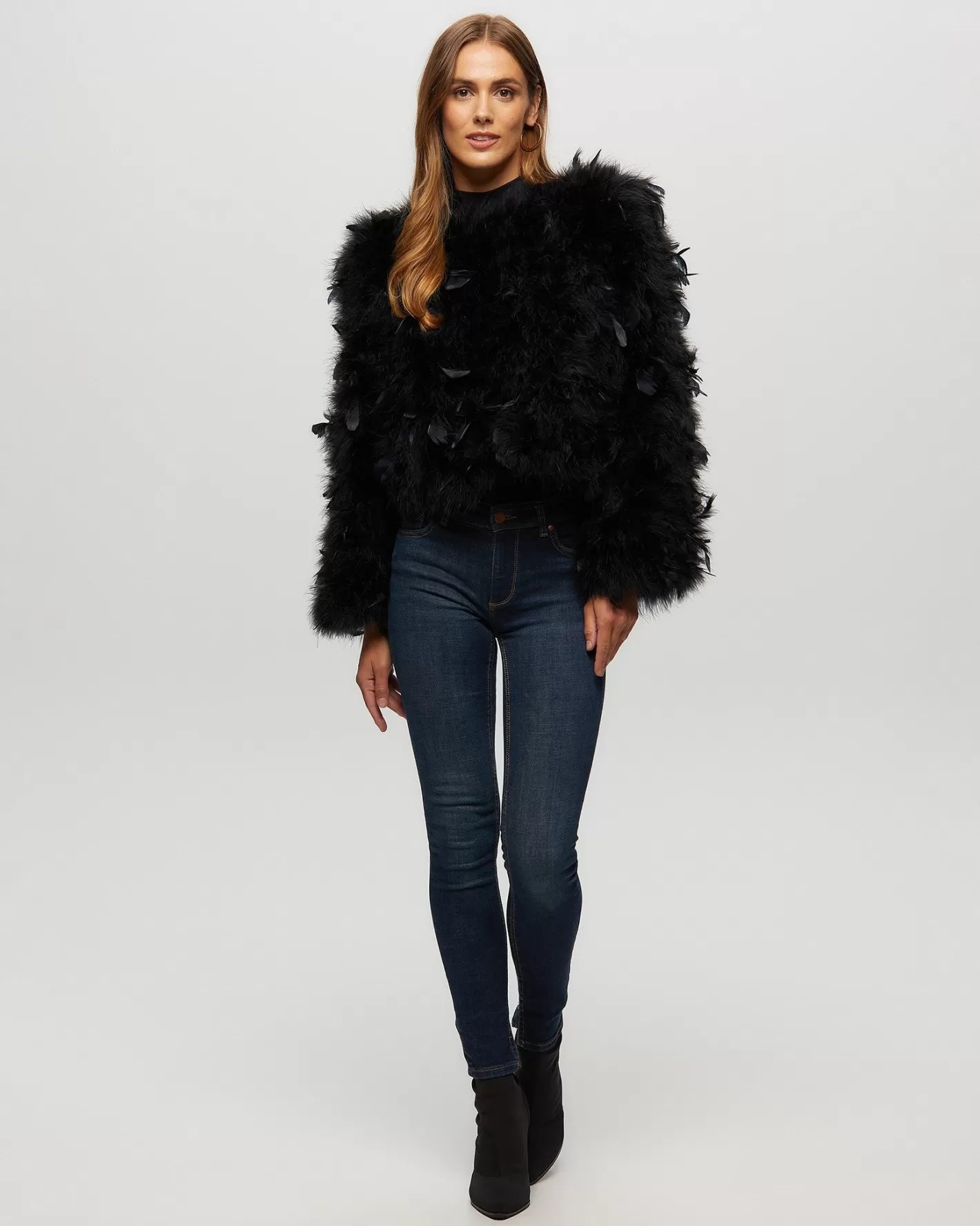 Women GORSKI Montreal Feather Cropped Jacket