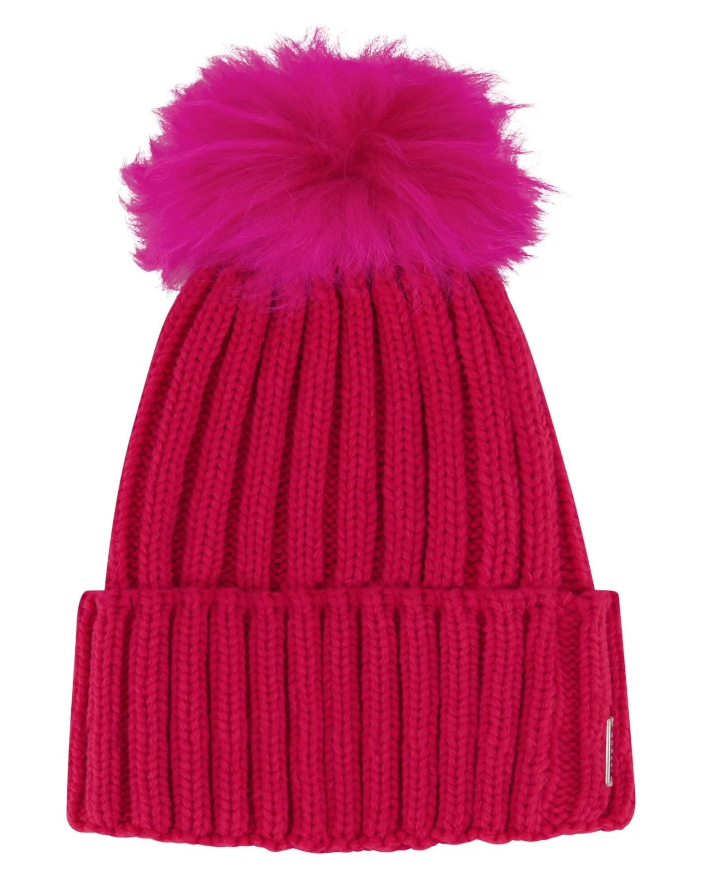 Women GORSKI Montreal Knit Hat With Toscana Shearling Lamb Pompom