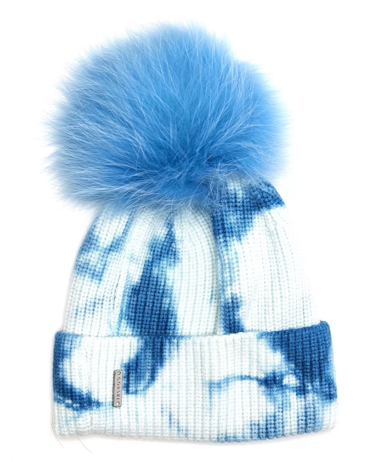 Women GORSKI Montreal Knit Hat With Toscana Shearling Lamb Pompom