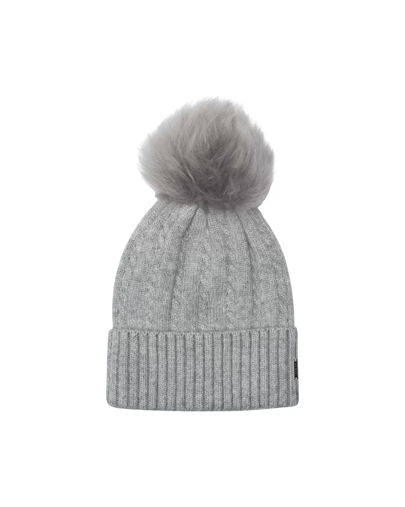 Women GORSKI Montreal Knit Hat With Toscana Shearling Lamb Pompom