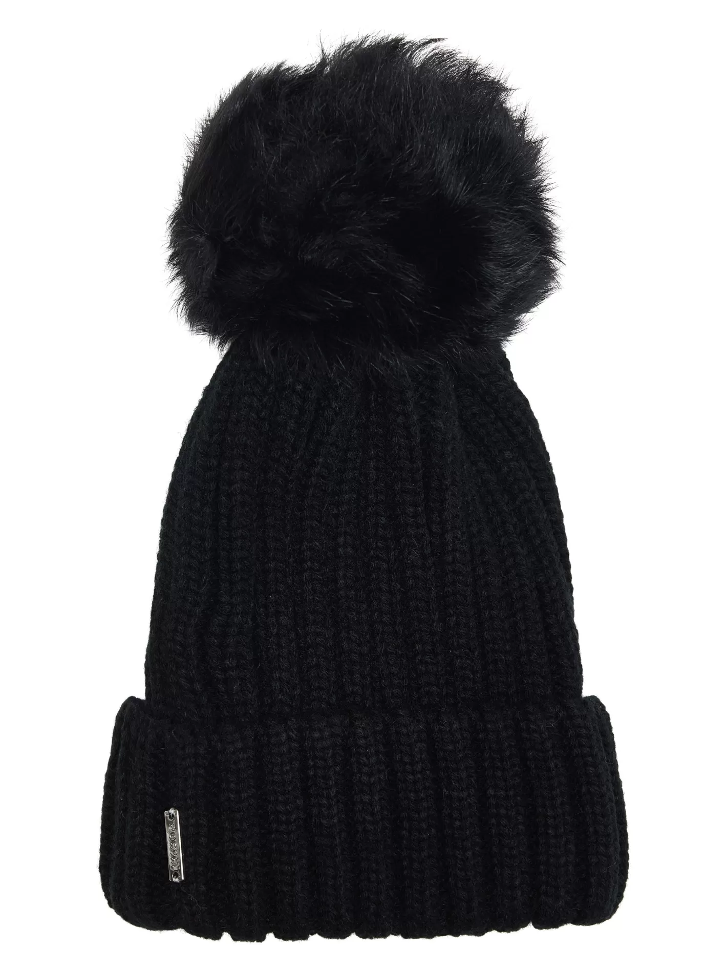 Women GORSKI Montreal Knit Hat With Toscana Shearling Lamb Pompom