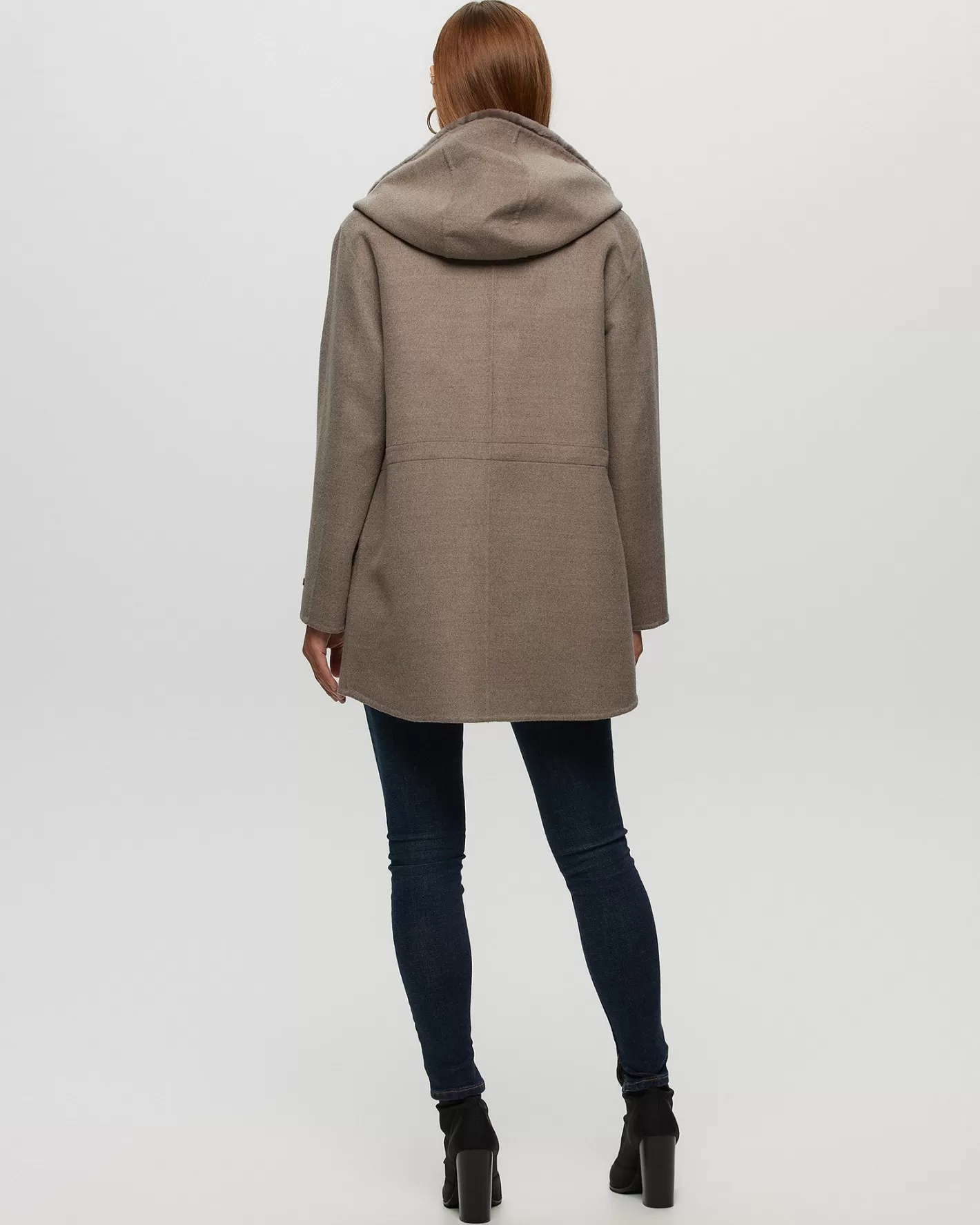 Women GORSKI Montreal Loro Piana Cashmere & Wool Parka With Merino Shearling Lamb Hood Trim