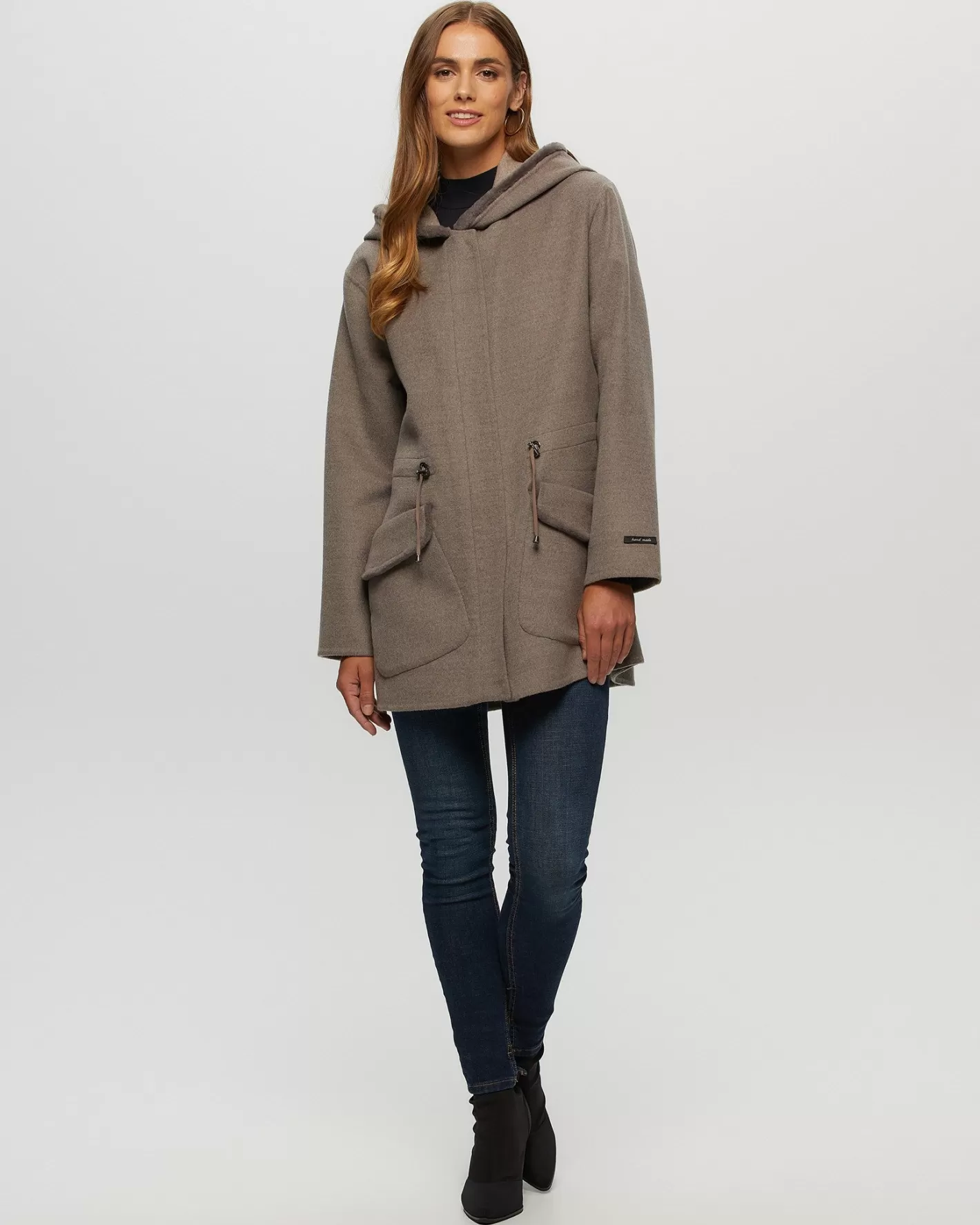 Women GORSKI Montreal Loro Piana Cashmere & Wool Parka With Merino Shearling Lamb Hood Trim