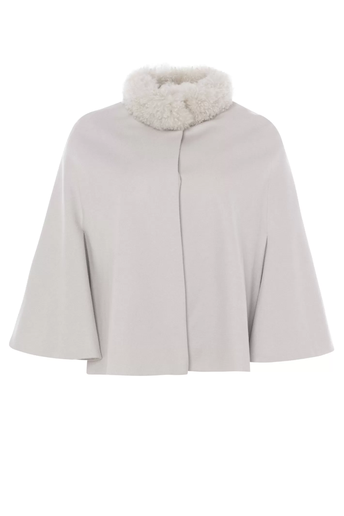 Women GORSKI Montreal Loro Piana Cashmere Cape With Select Cashmere Goat Collar