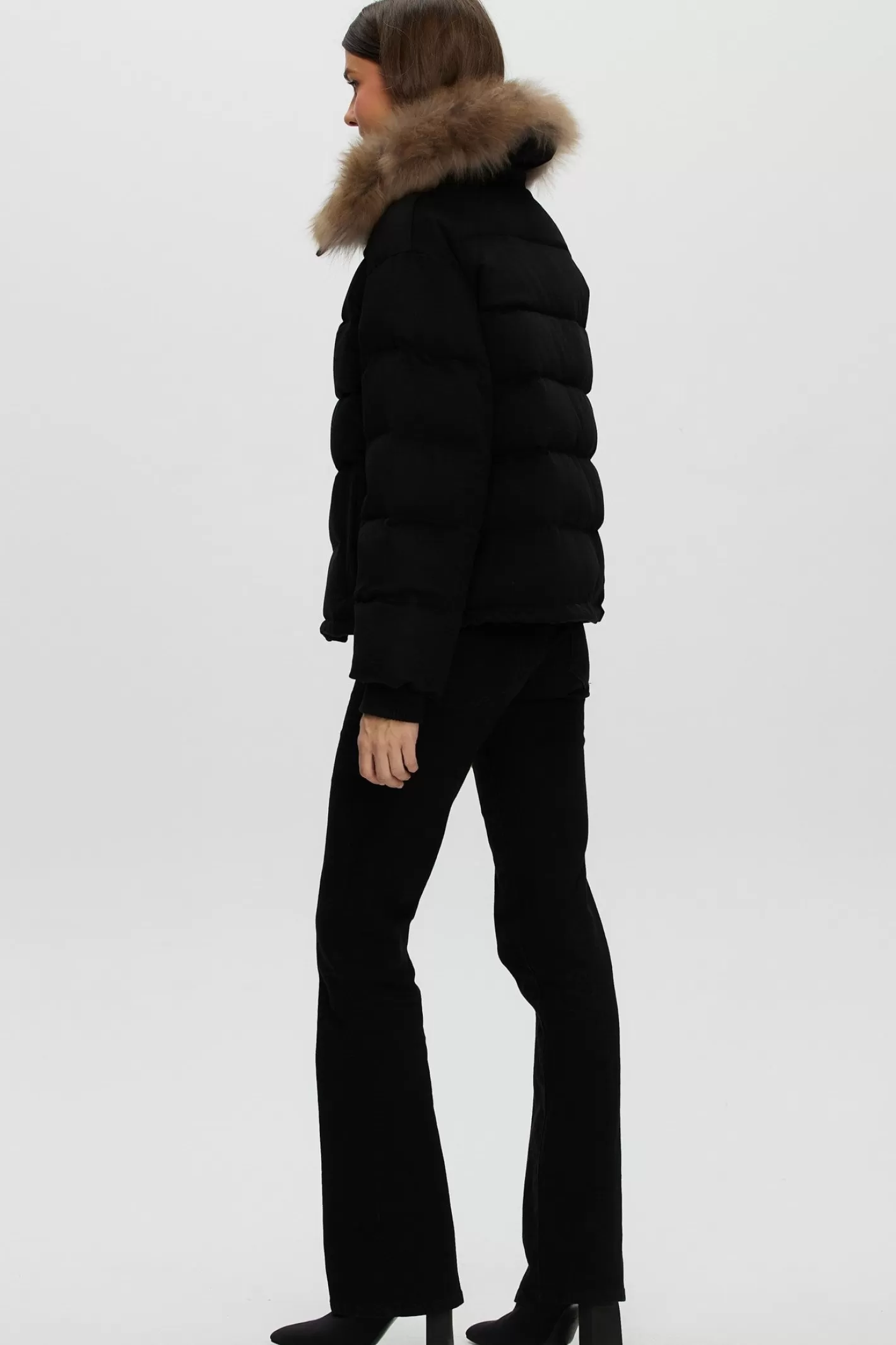 Women GORSKI Montreal Loro Piana Cashmere Down Jacket With Select Cashmere Goat Collar