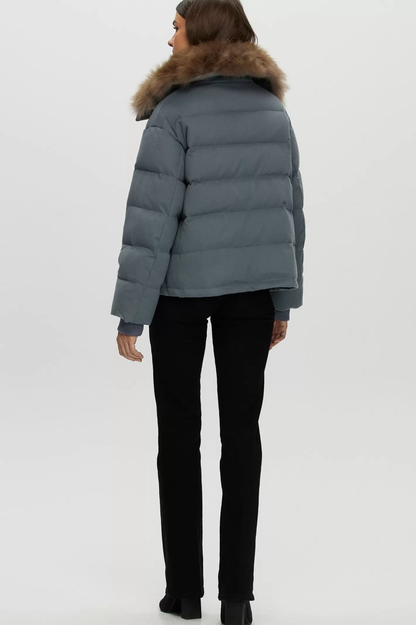 Women GORSKI Montreal Loro Piana Cashmere Down Jacket With Select Cashmere Goat Collar