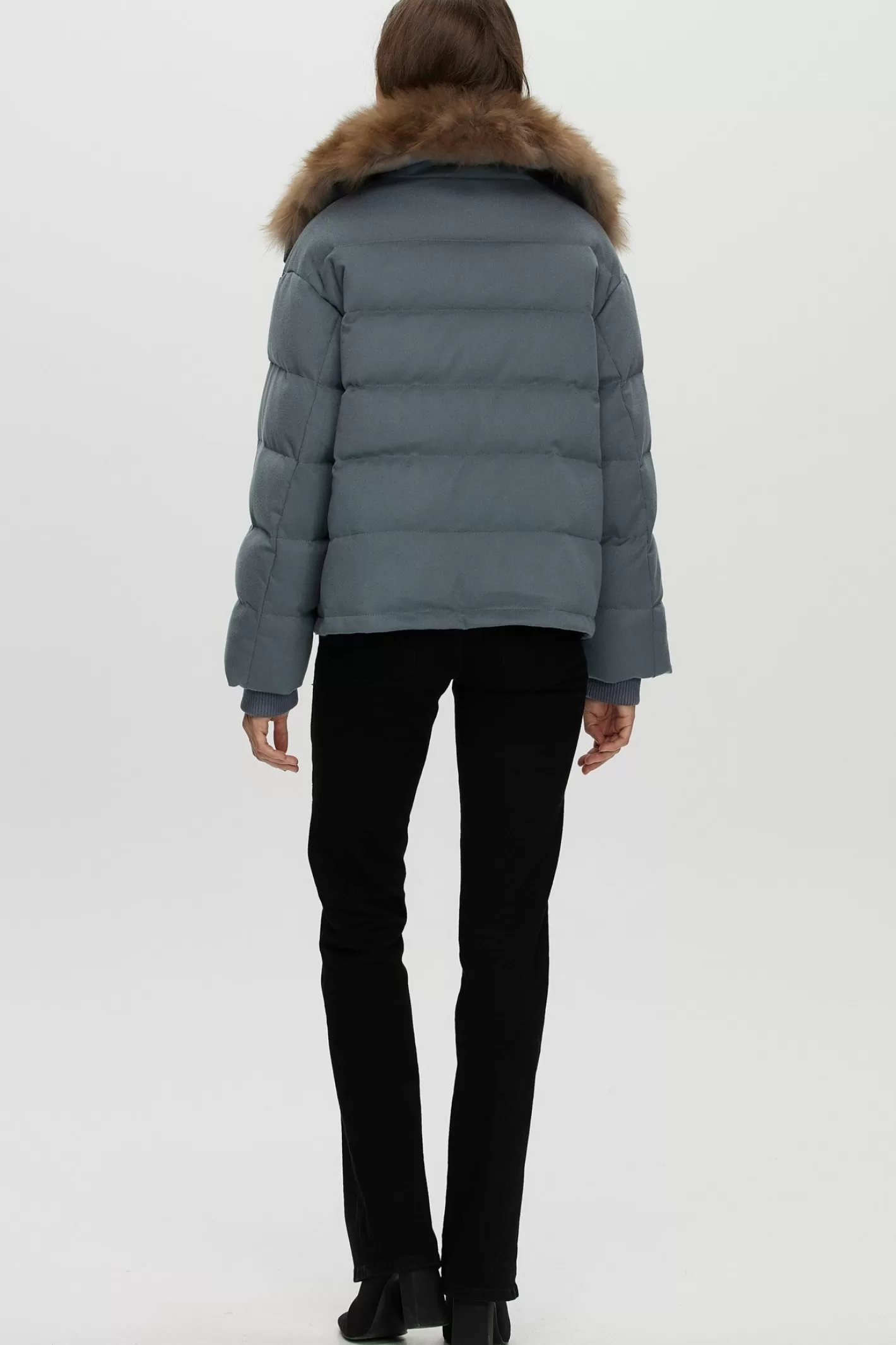 Women GORSKI Montreal Loro Piana Cashmere Down Jacket With Select Cashmere Goat Collar