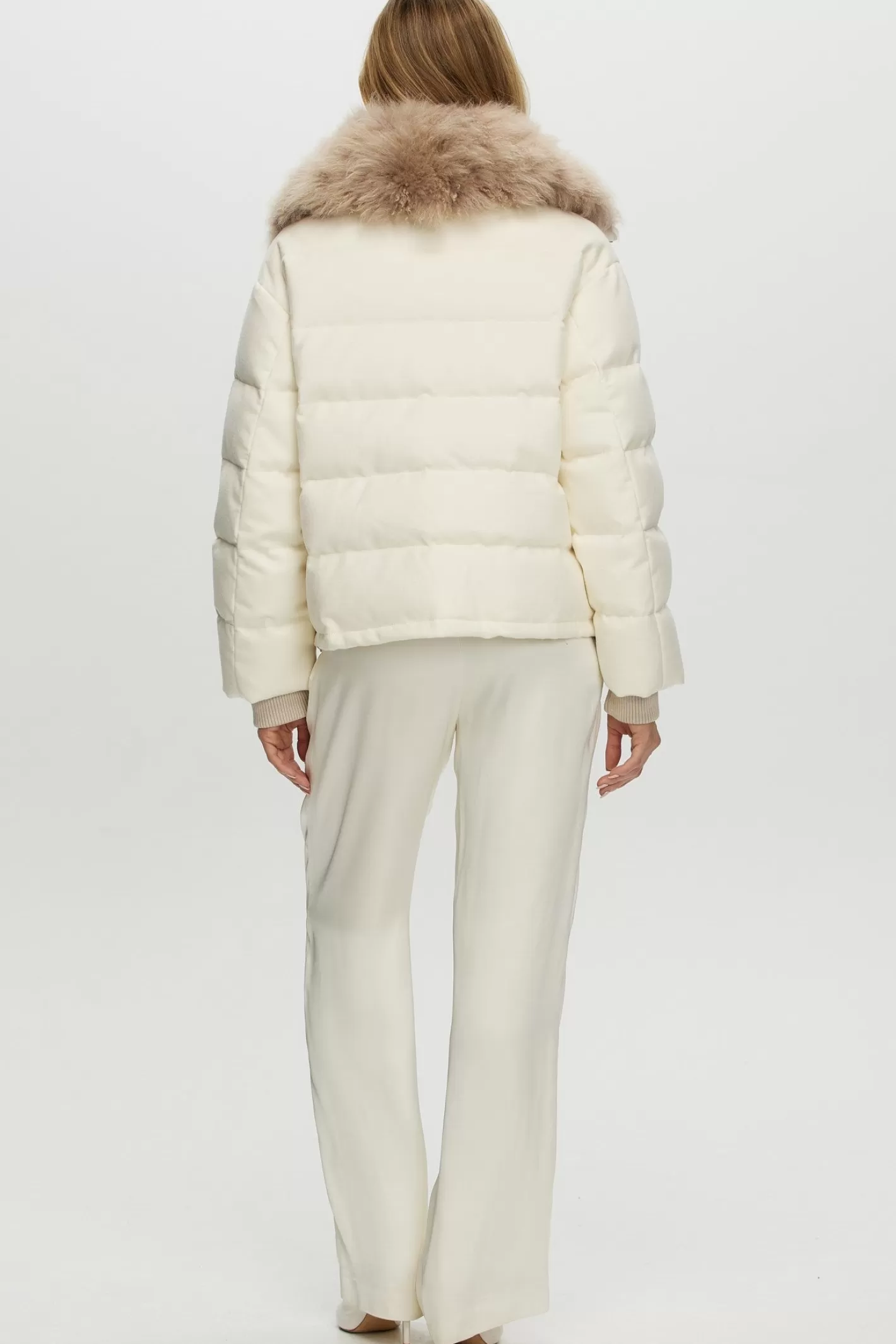 Women GORSKI Montreal Loro Piana Cashmere Down Jacket With Select Cashmere Goat Collar