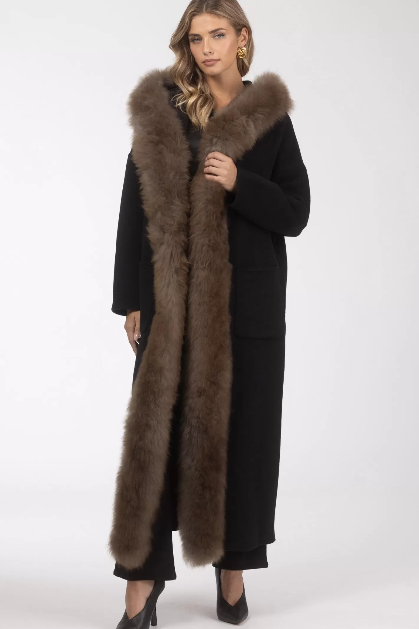Women GORSKI Montreal Loro Piana Cashmere Parka With Select Cashmere Goat Trim