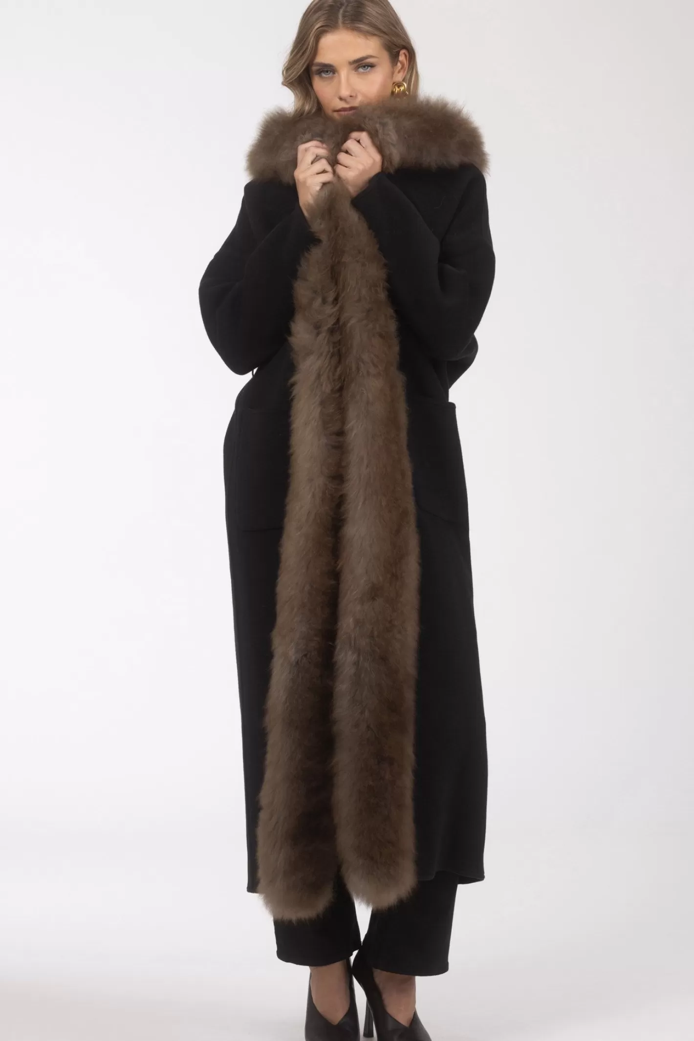 Women GORSKI Montreal Loro Piana Cashmere Parka With Select Cashmere Goat Trim