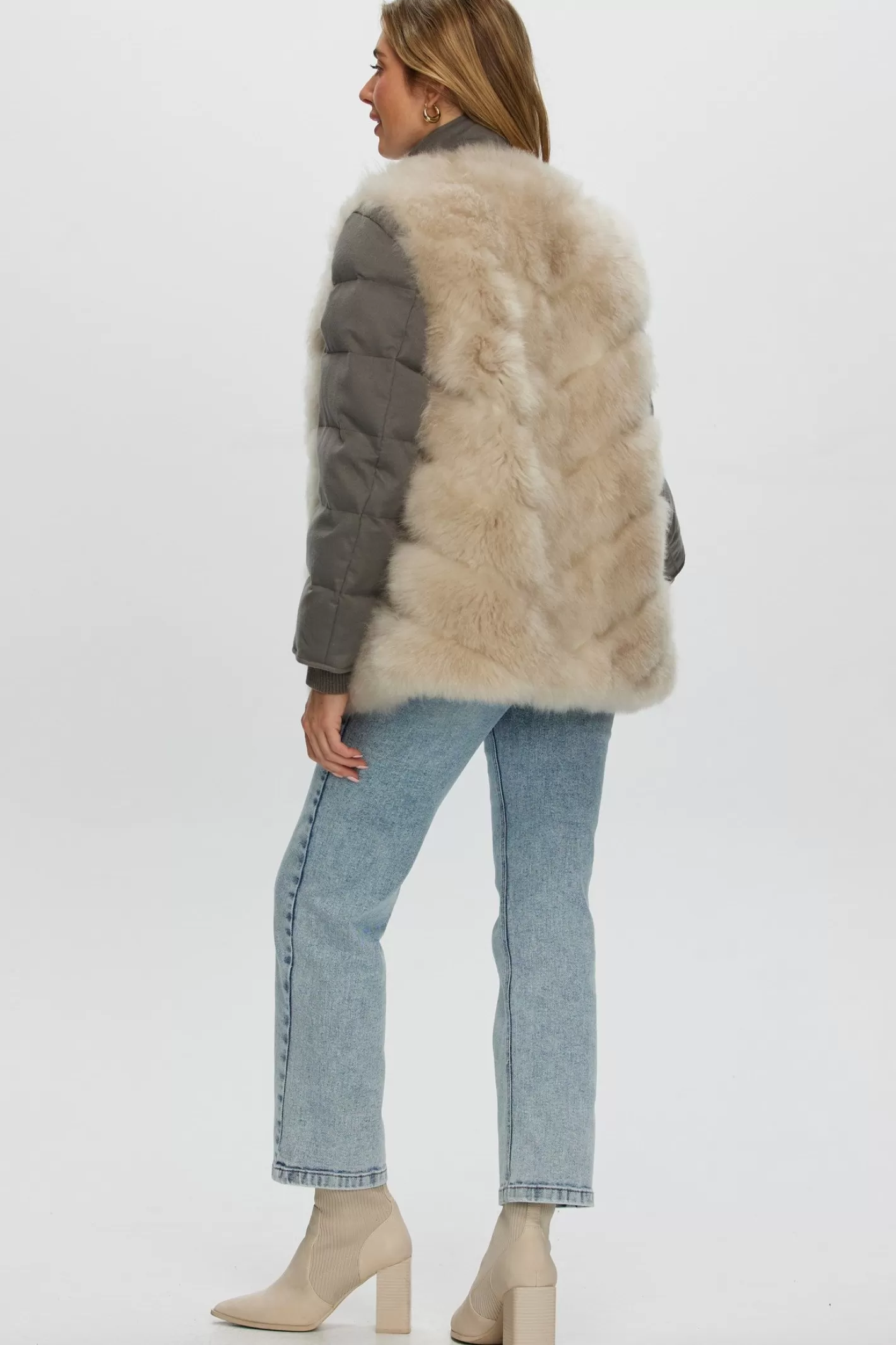 Women GORSKI Montreal Loro Piana Cashmere Quilted Down Jacket With Detachable Select Cashmere Goat Vest (2 Pcs)
