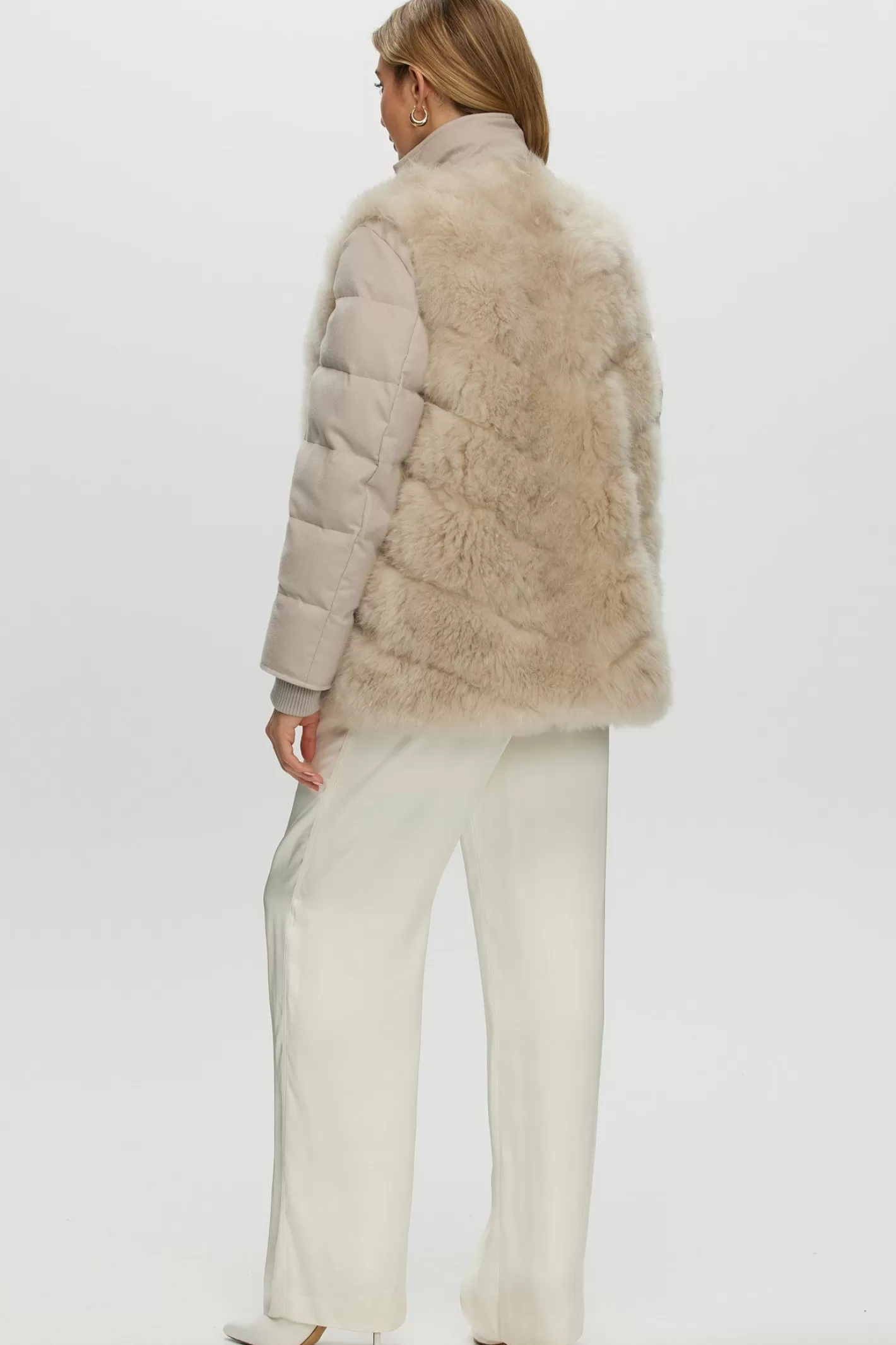 Women GORSKI Montreal Loro Piana Cashmere Quilted Down Jacket With Detachable Select Cashmere Goat Vest (2 Pcs)
