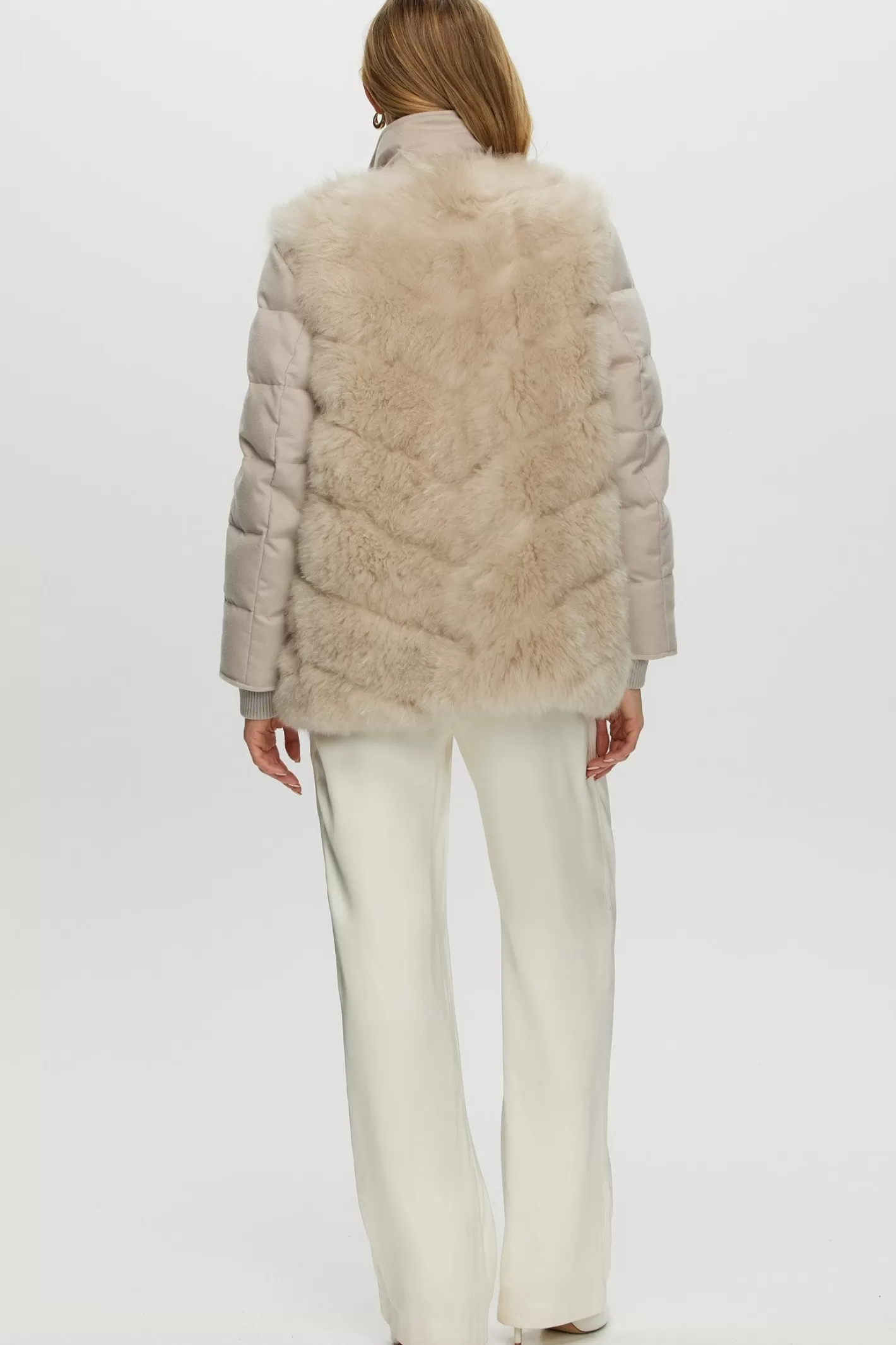Women GORSKI Montreal Loro Piana Cashmere Quilted Down Jacket With Detachable Select Cashmere Goat Vest (2 Pcs)