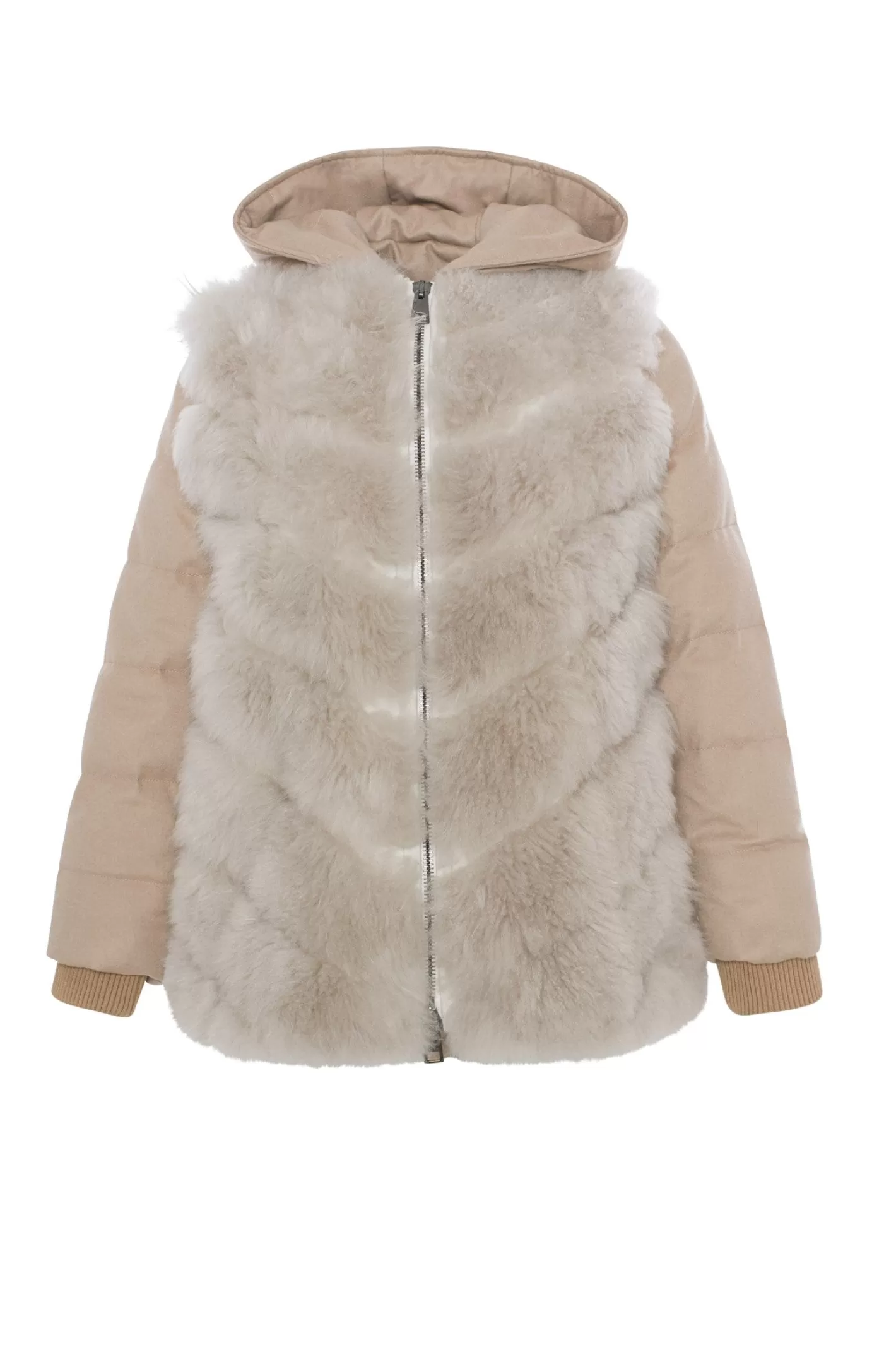 Women GORSKI Montreal Loro Piana Cashmere Quilted Down Parka With Detachable Select Cashmere Goat Vest (2 Pcs)
