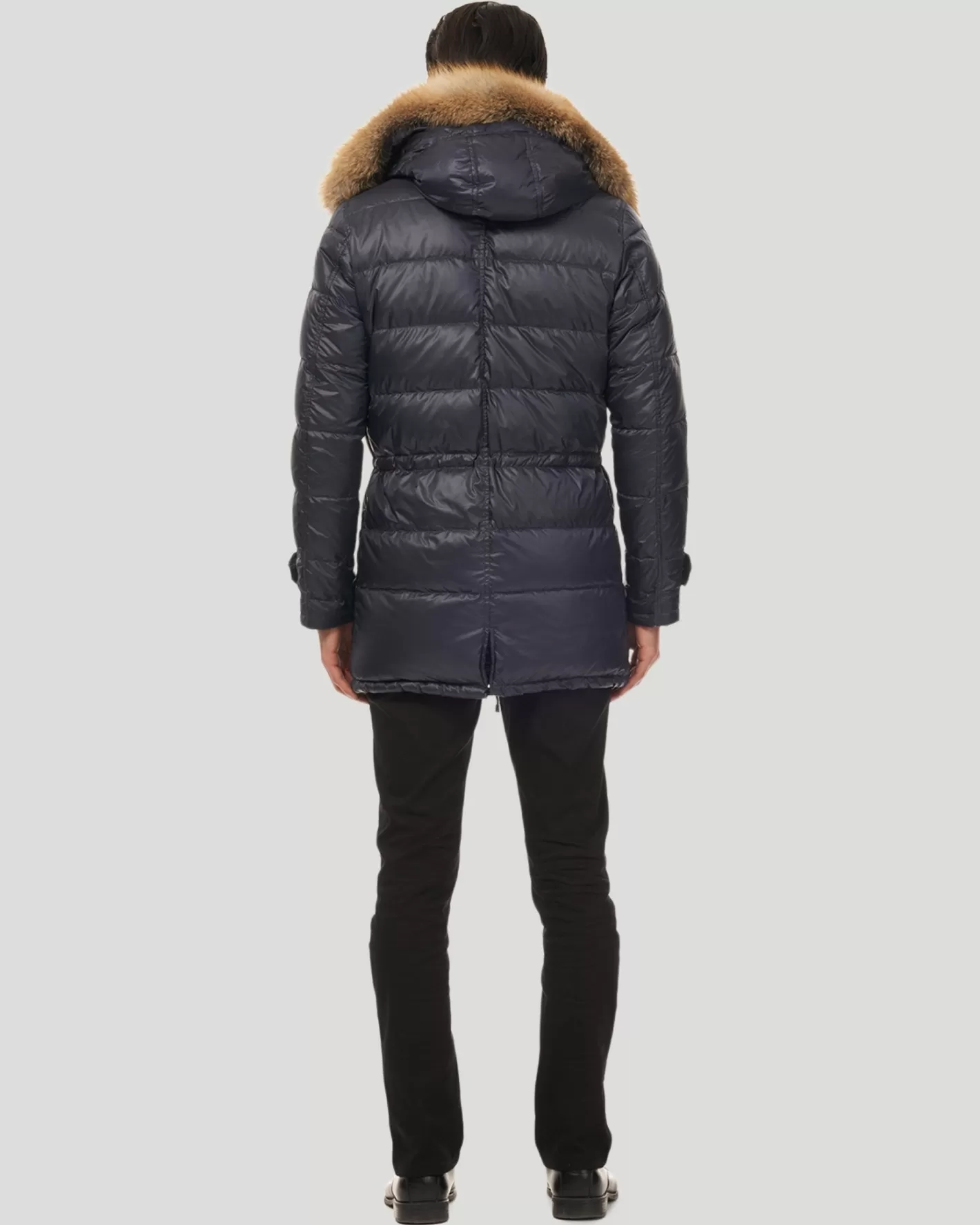 GORSKI Montreal Men's Après-Ski Jacket With Detachable Fox Trim Hood