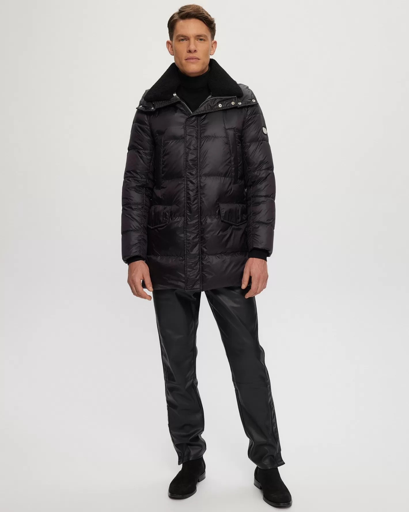 GORSKI Montreal Men's Après-Ski Parka With Detachable Select Shearling Lamb Trim