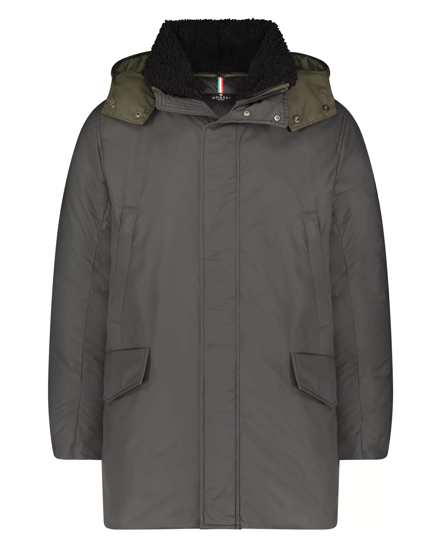 GORSKI Montreal Men's Après-Ski Parka With Detachable Shearling Lamb Trim