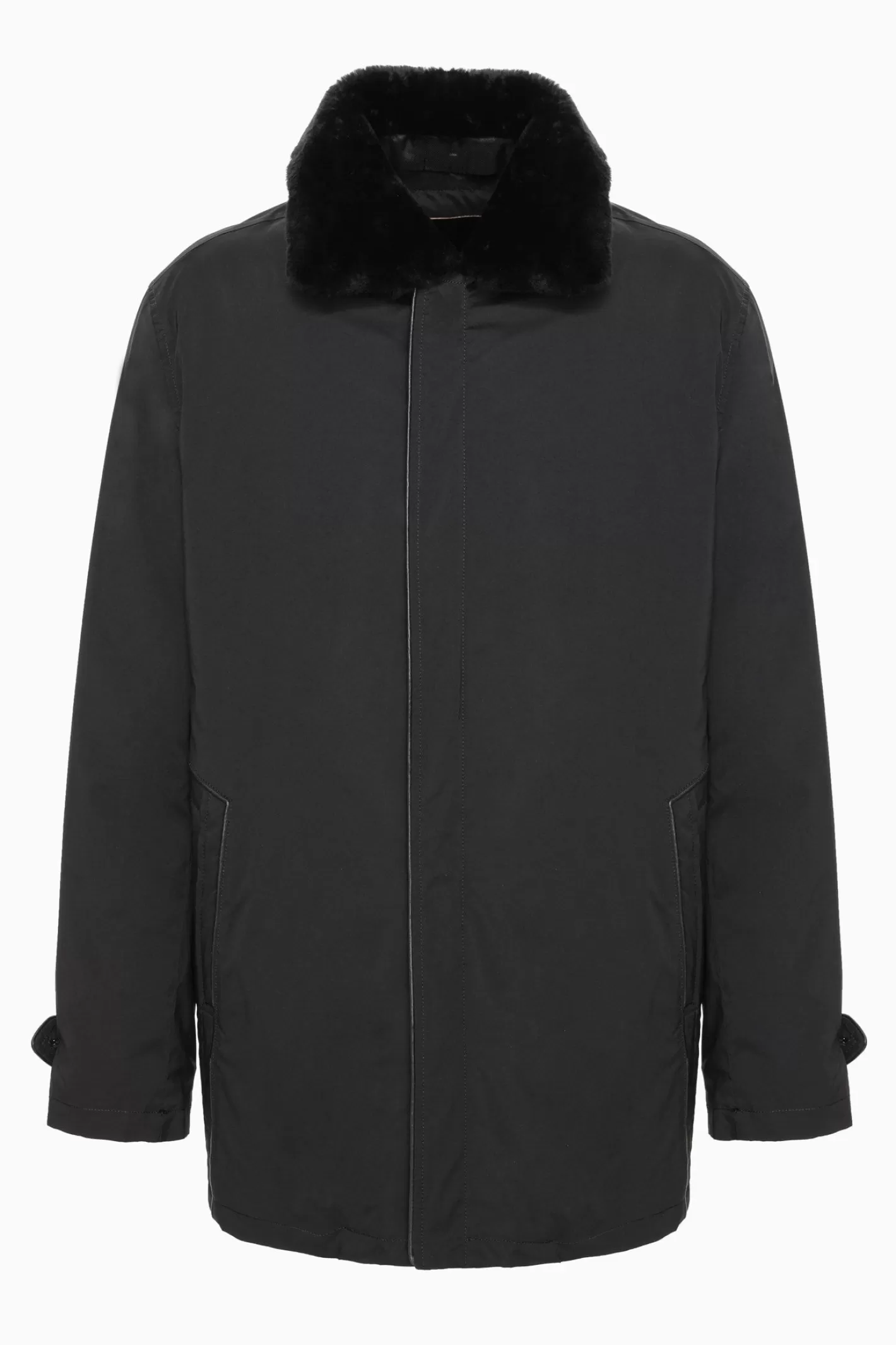 GORSKI Montreal Men's Coat With Detachable Select Shearling Lamb Lining And Collar