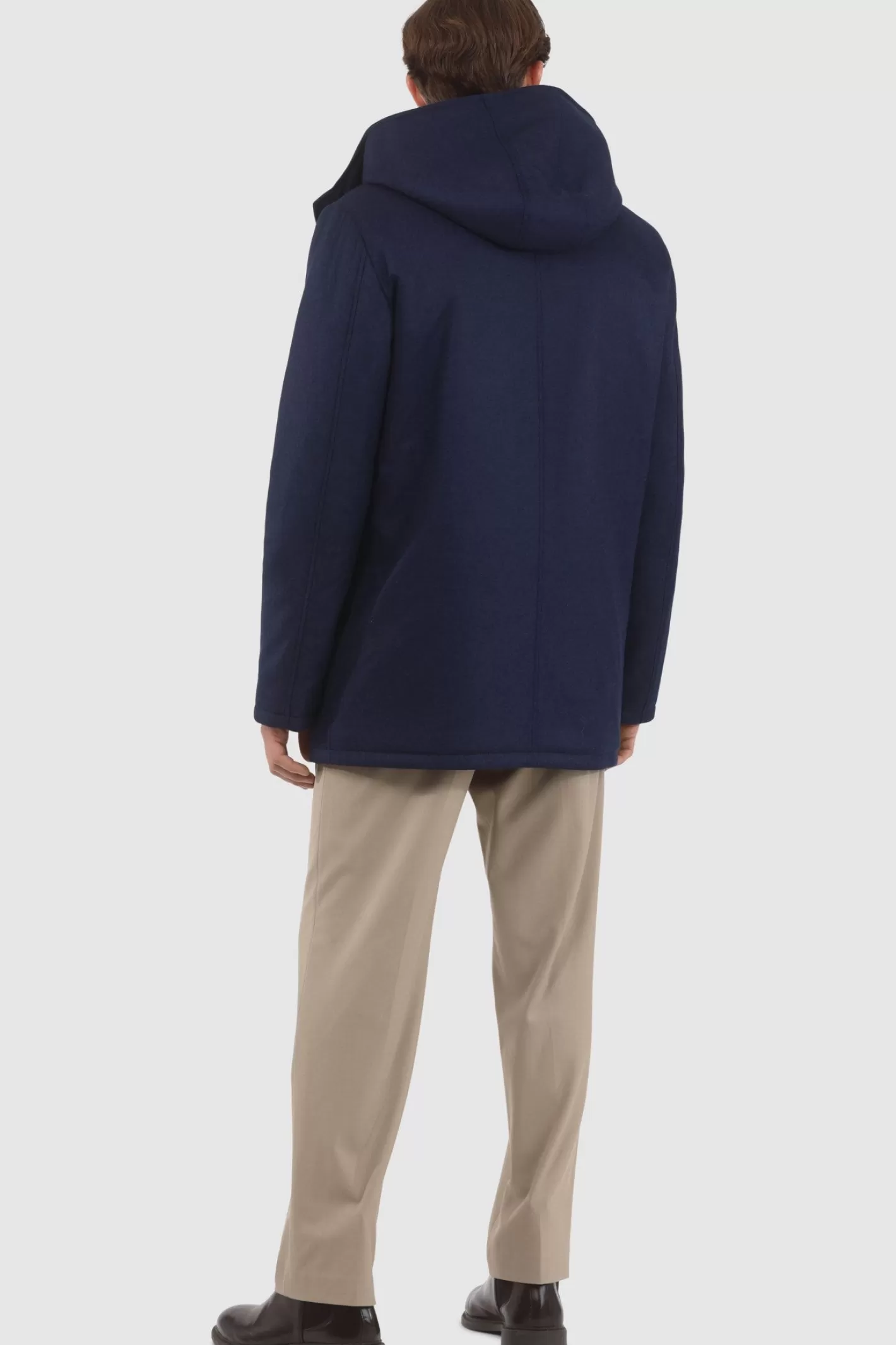 GORSKI Montreal Men's Loro Piana Cashmere & Wool Parka With Select Shearling Lamb Lining