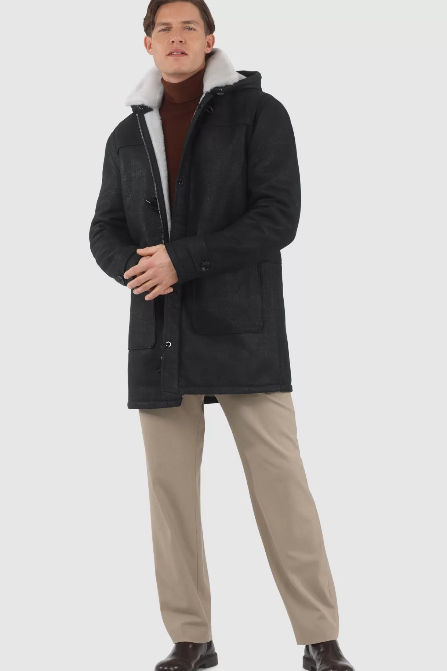 GORSKI Montreal Men's Merino Shearling Lamb Parka