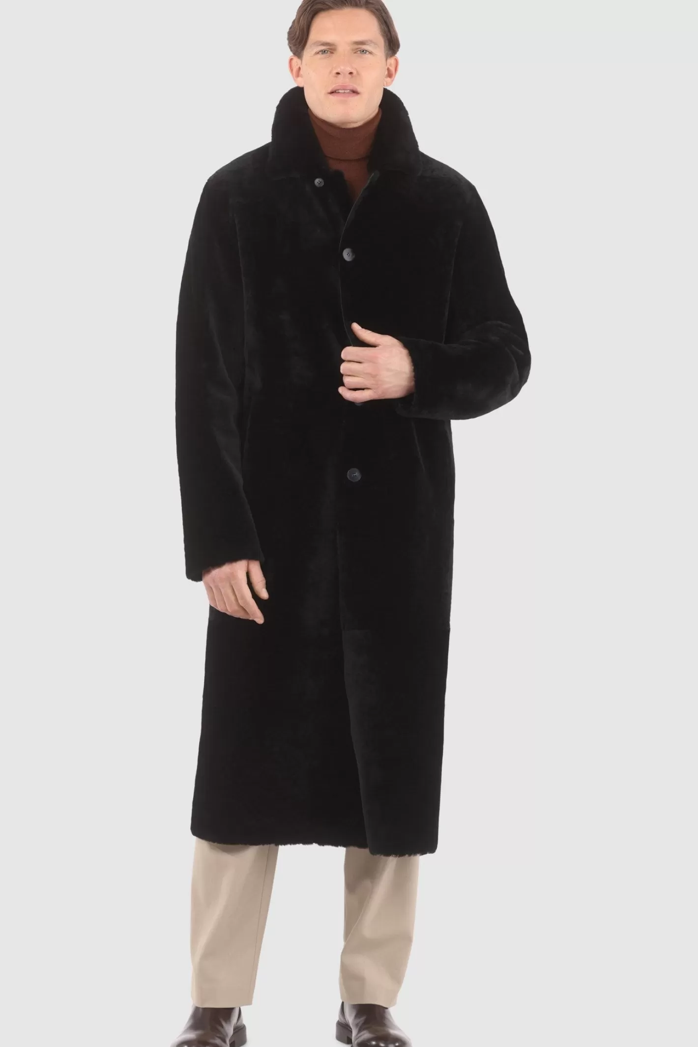 GORSKI Montreal Men's Reversible Select Shearling Lamb Coat