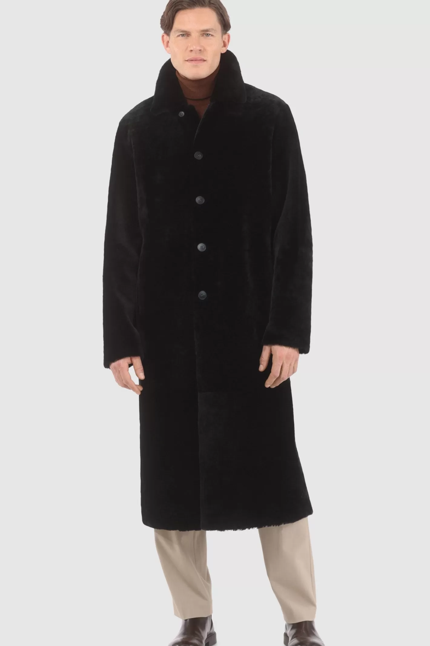 GORSKI Montreal Men's Reversible Select Shearling Lamb Coat