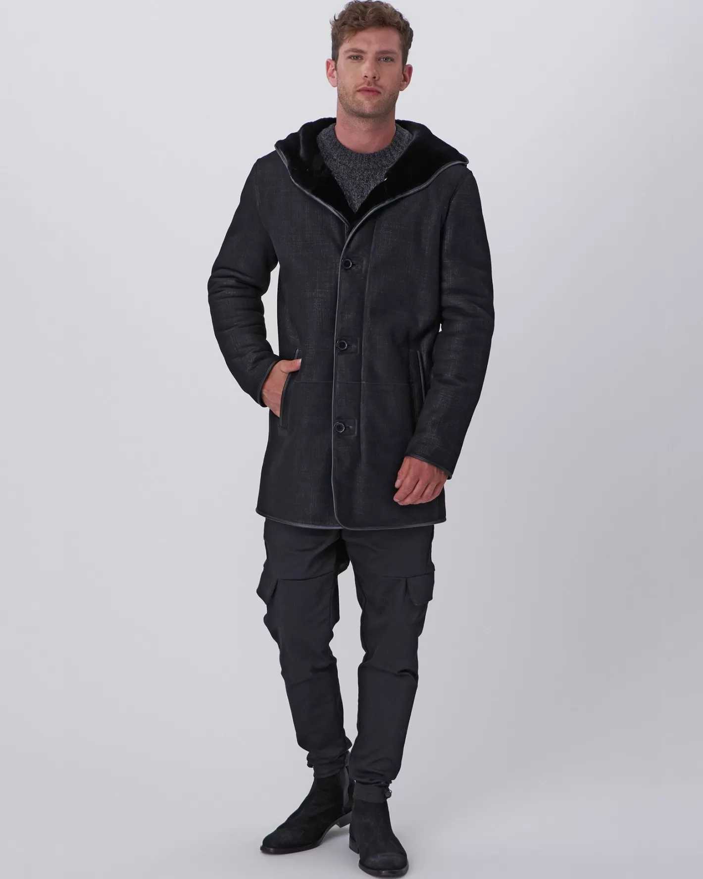 GORSKI Montreal Men's Select Shearling Lamb Parka