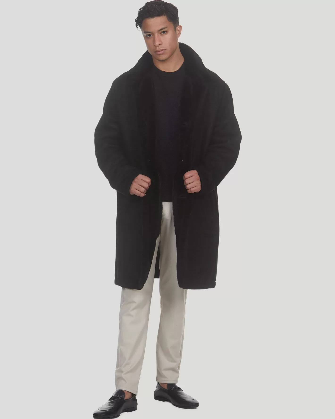 GORSKI Montreal Men's Select Shearling Lamb Short Coat