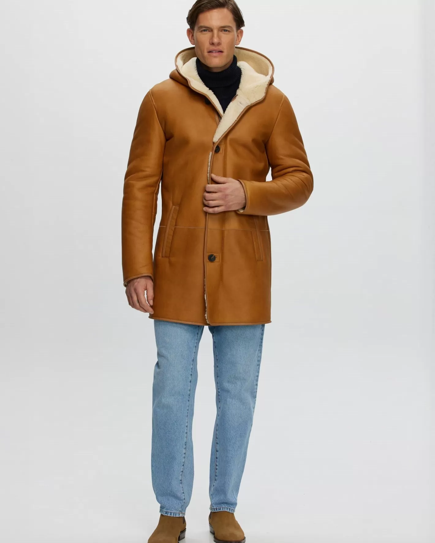 GORSKI Montreal Men's Shearling Lamb Parka