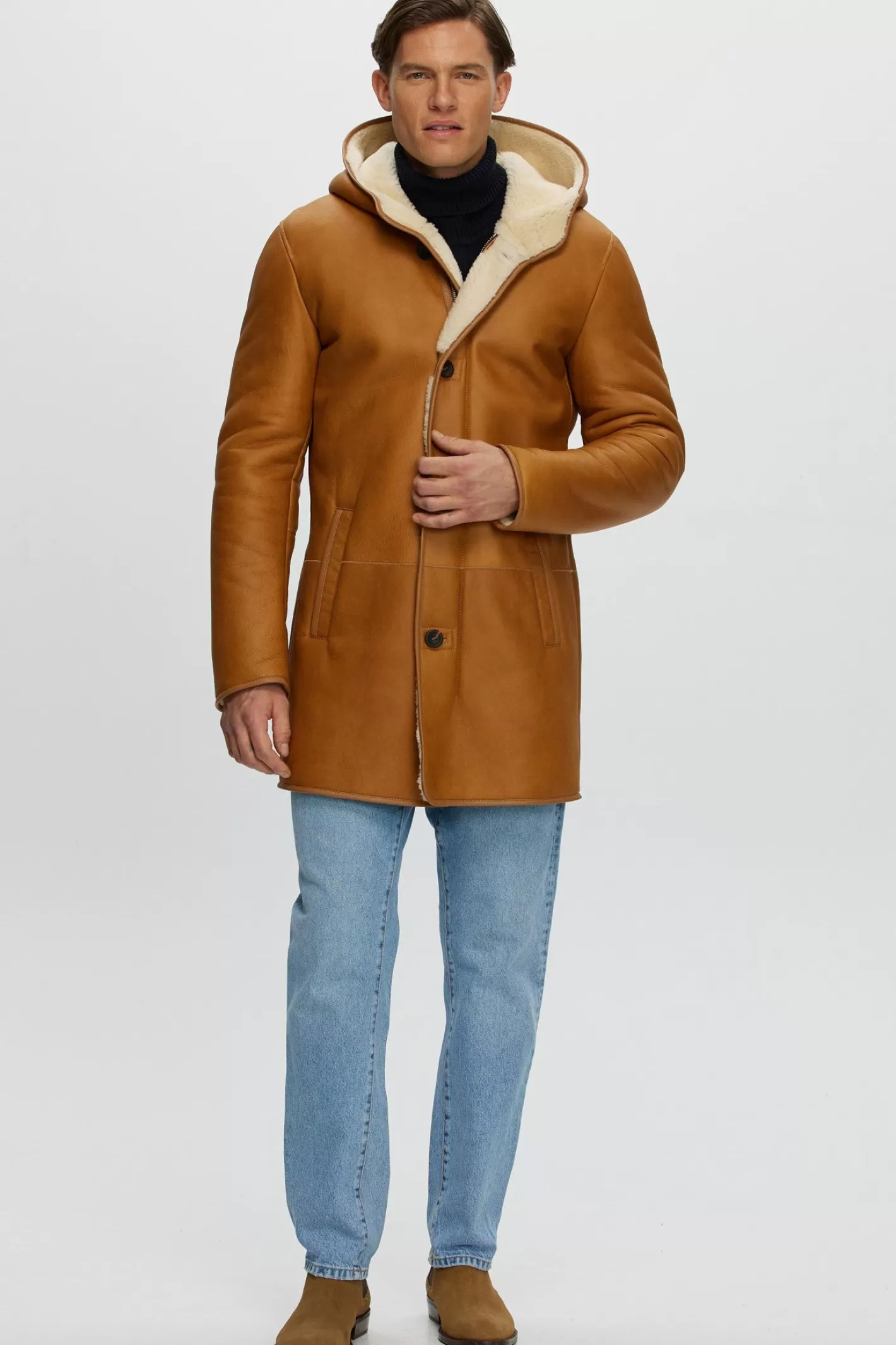 GORSKI Montreal Men's Shearling Lamb Parka