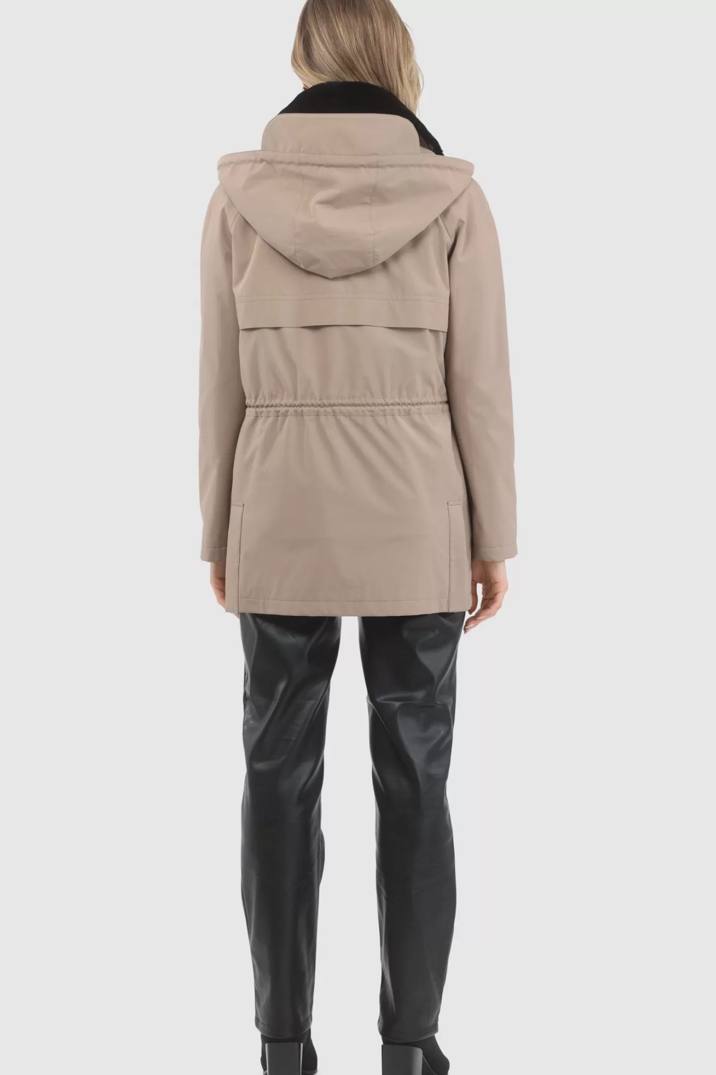 Women GORSKI Montreal Parka With Detachable Hood And Select Shearling Lamb Collar, Removable Vest (2 Pcs)