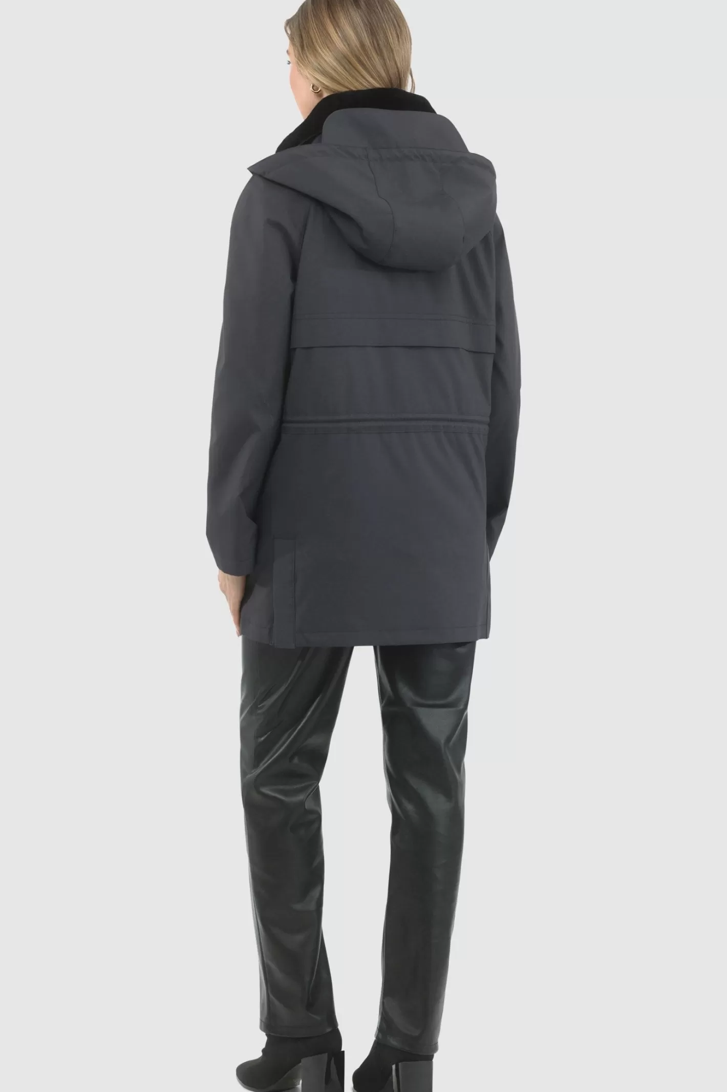 Women GORSKI Montreal Parka With Detachable Hood And Select Shearling Lamb Collar, Removable Vest (2 Pcs)