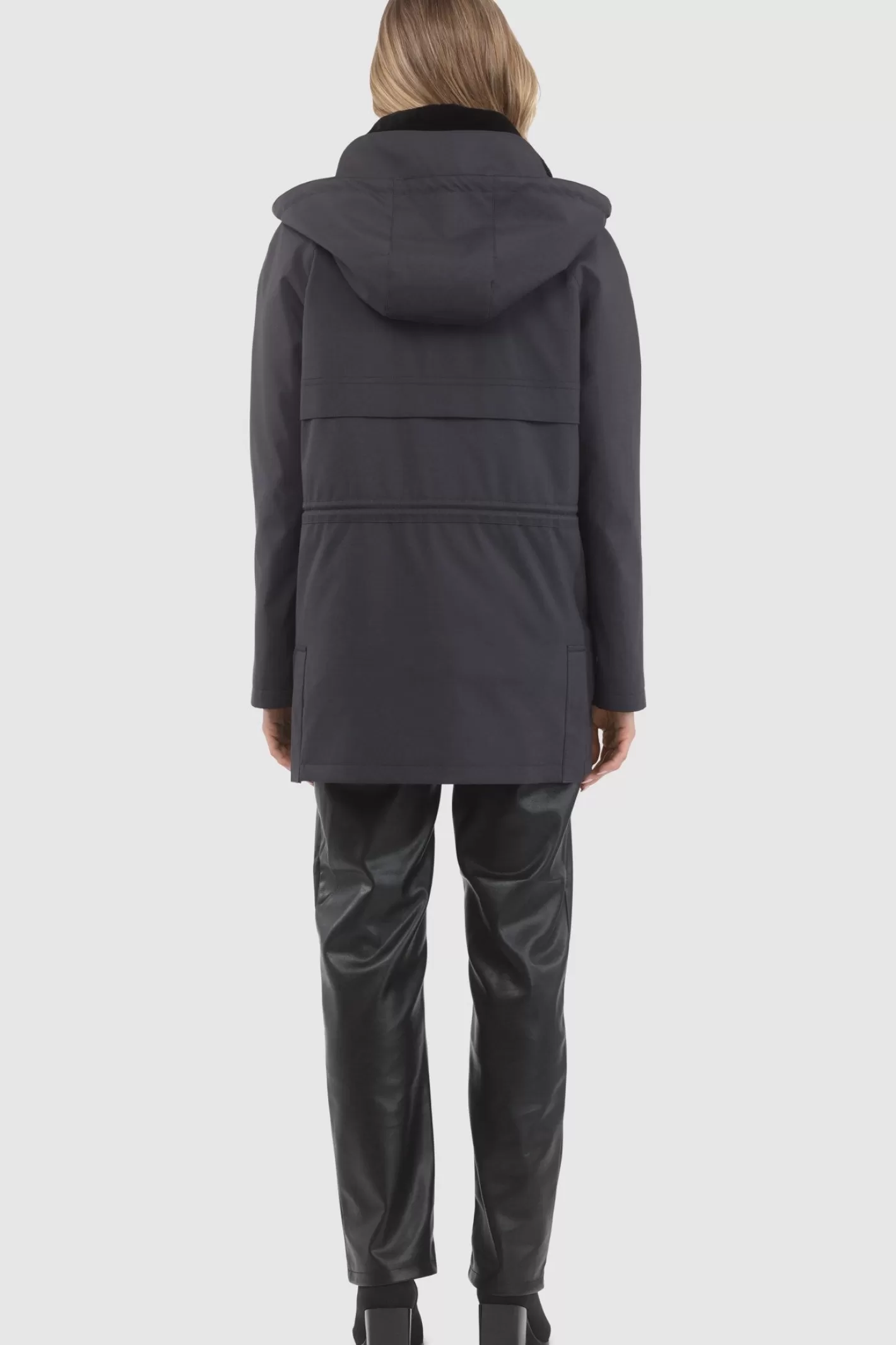 Women GORSKI Montreal Parka With Detachable Hood And Select Shearling Lamb Collar, Removable Vest (2 Pcs)