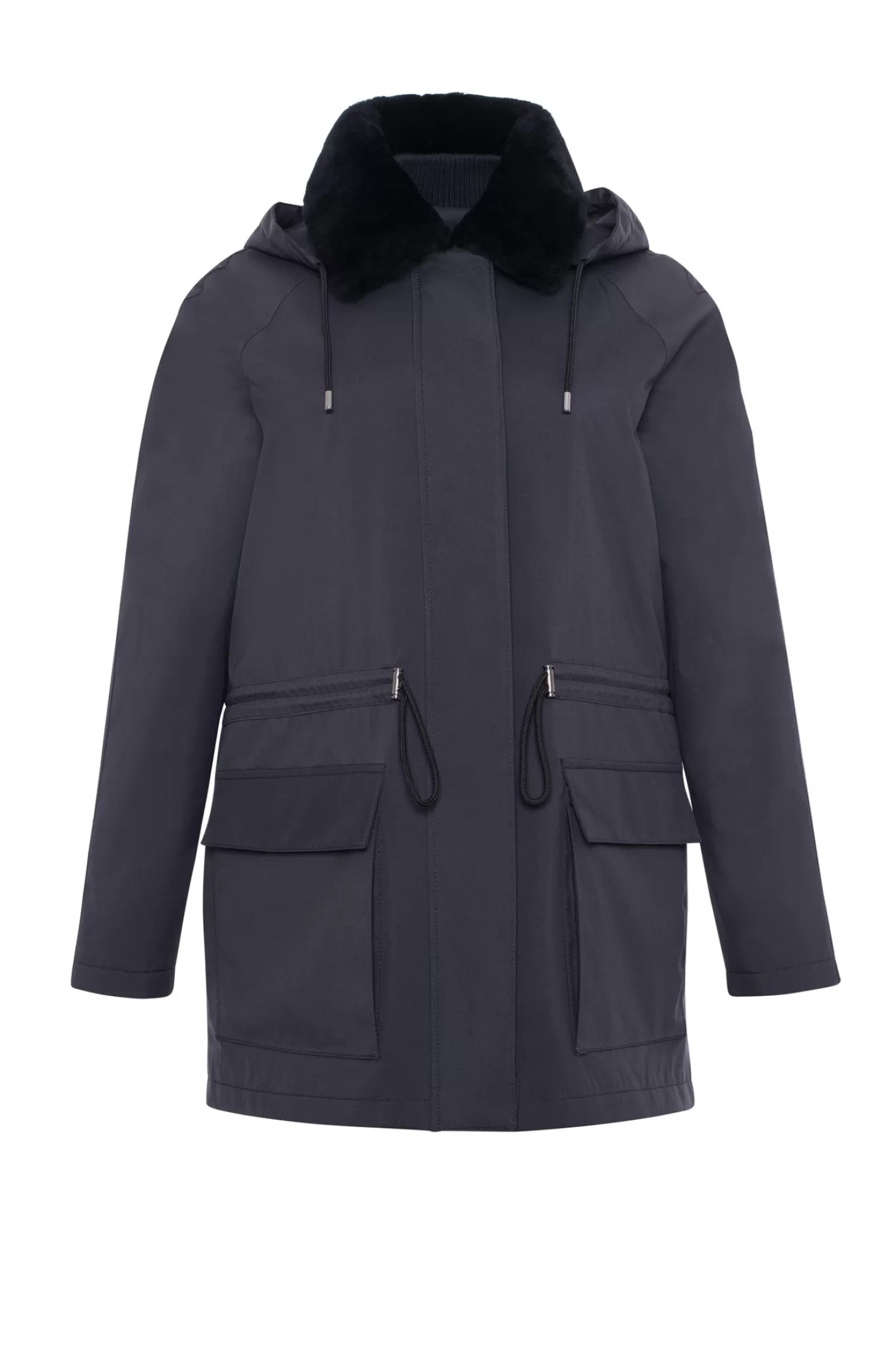 Women GORSKI Montreal Parka With Detachable Hood And Select Shearling Lamb Collar, Removable Vest (2 Pcs)
