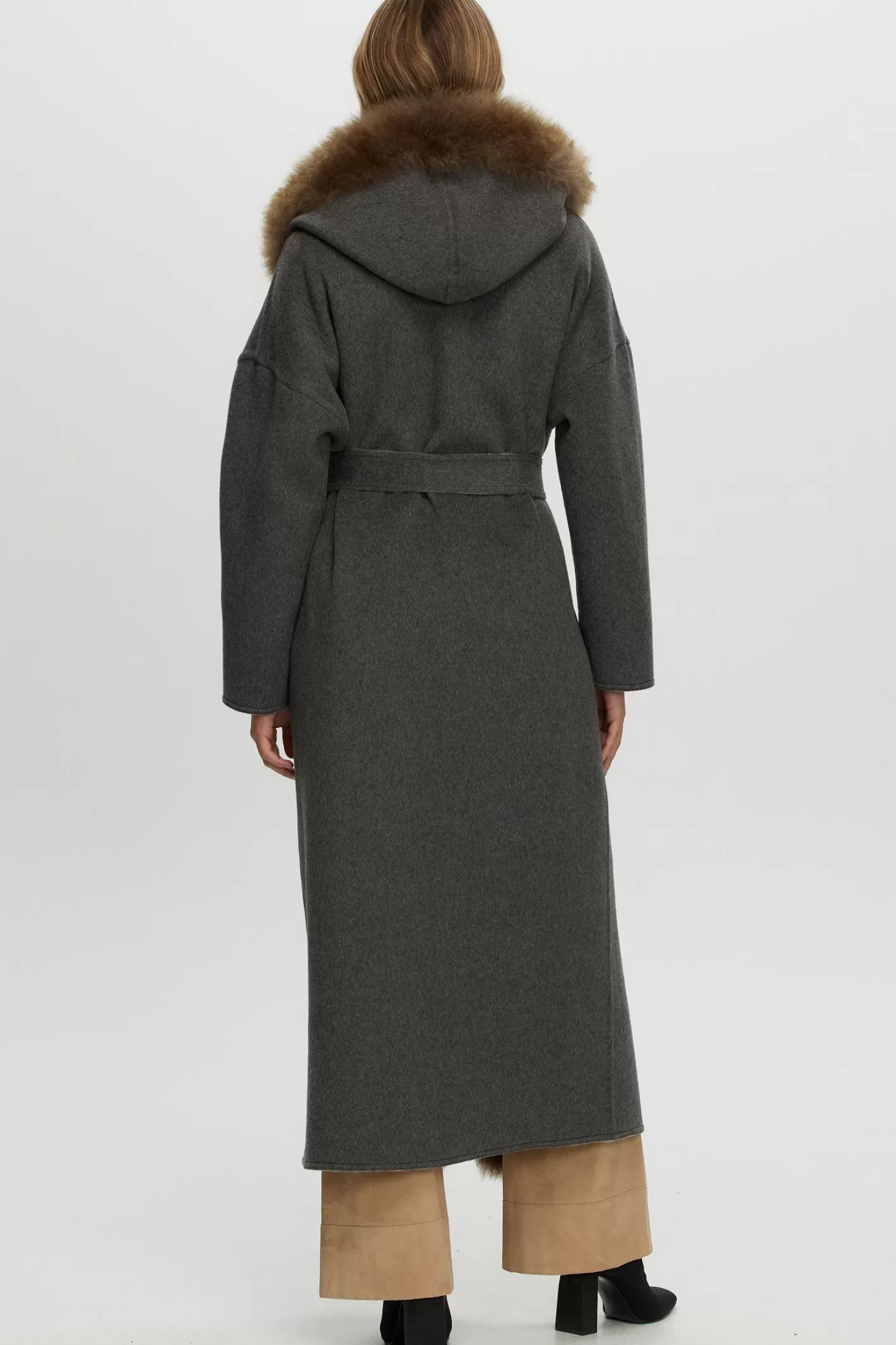 Women GORSKI Montreal Reversible Loro Piana Cashmere Parka With Select Cashmere Goat Trim