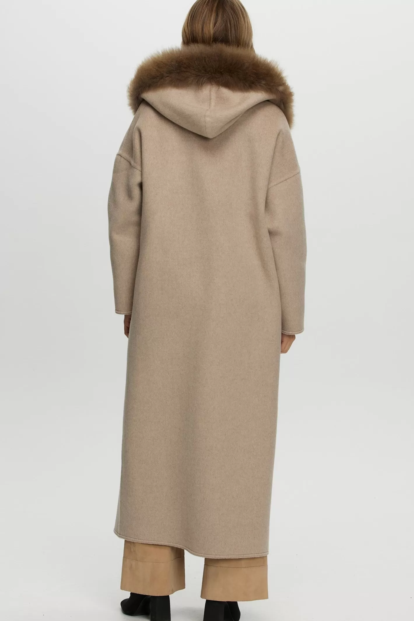 Women GORSKI Montreal Reversible Loro Piana Cashmere Parka With Select Cashmere Goat Trim