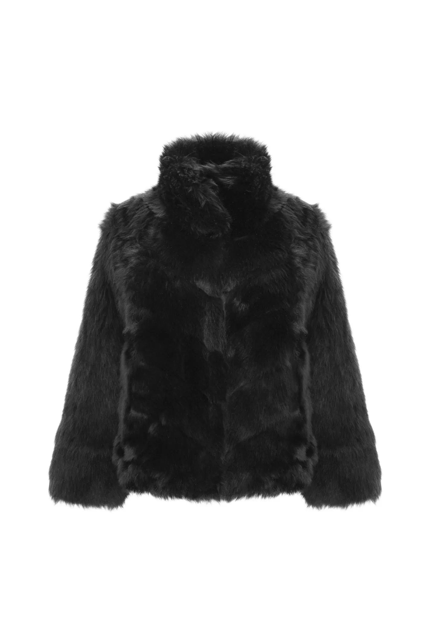 Women GORSKI Montreal Reversible Merinillo Shearling Lamb Chevron Jacket With Horizontal Bottom