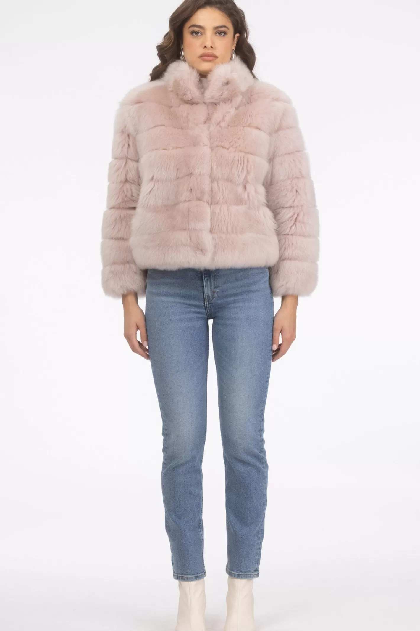 Women GORSKI Montreal Reversible Merinillo Shearling Lamb Jacket With Cropped Sleeves