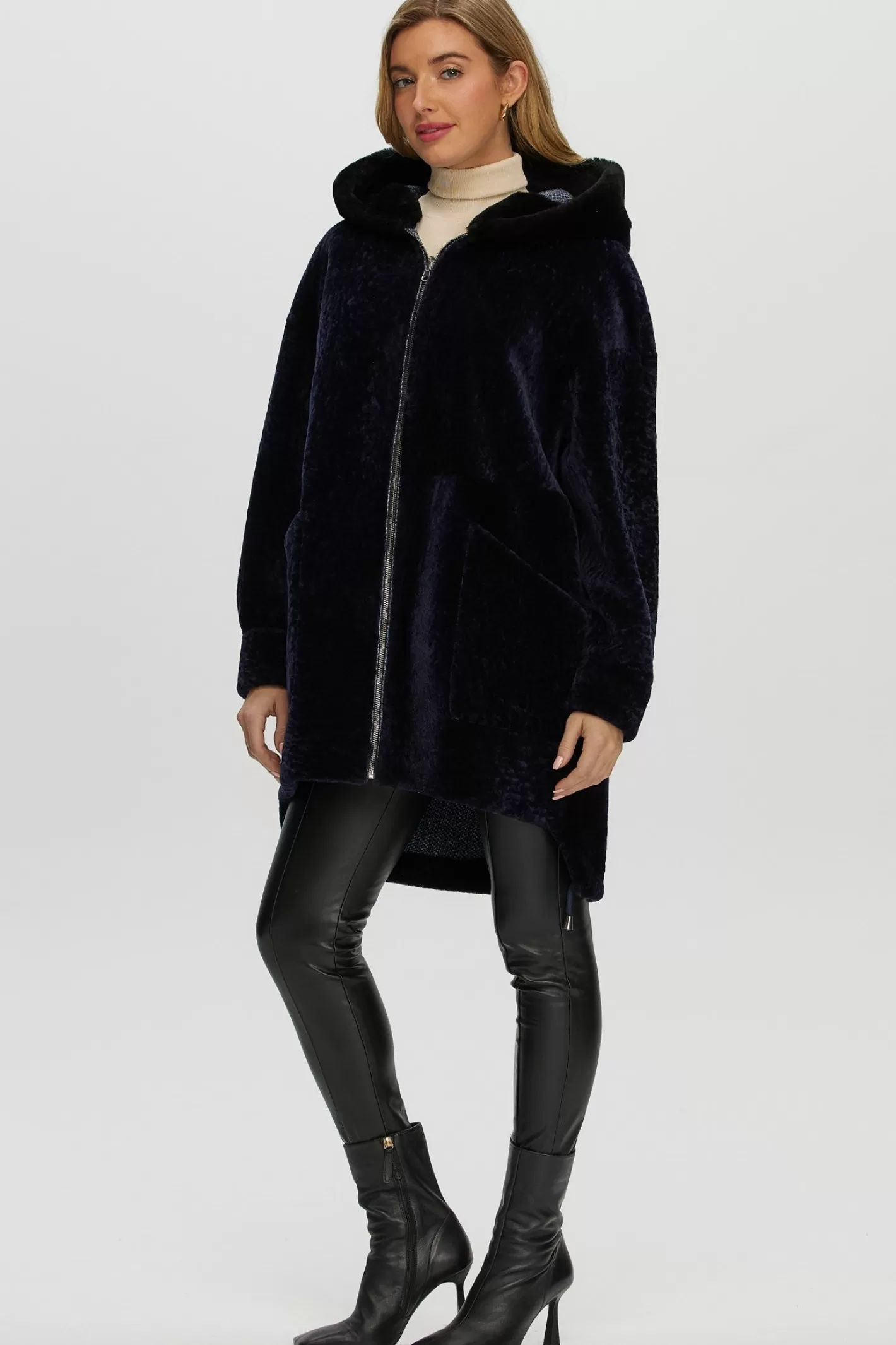 Women GORSKI Montreal Reversible Select Shearling Lamb Parka